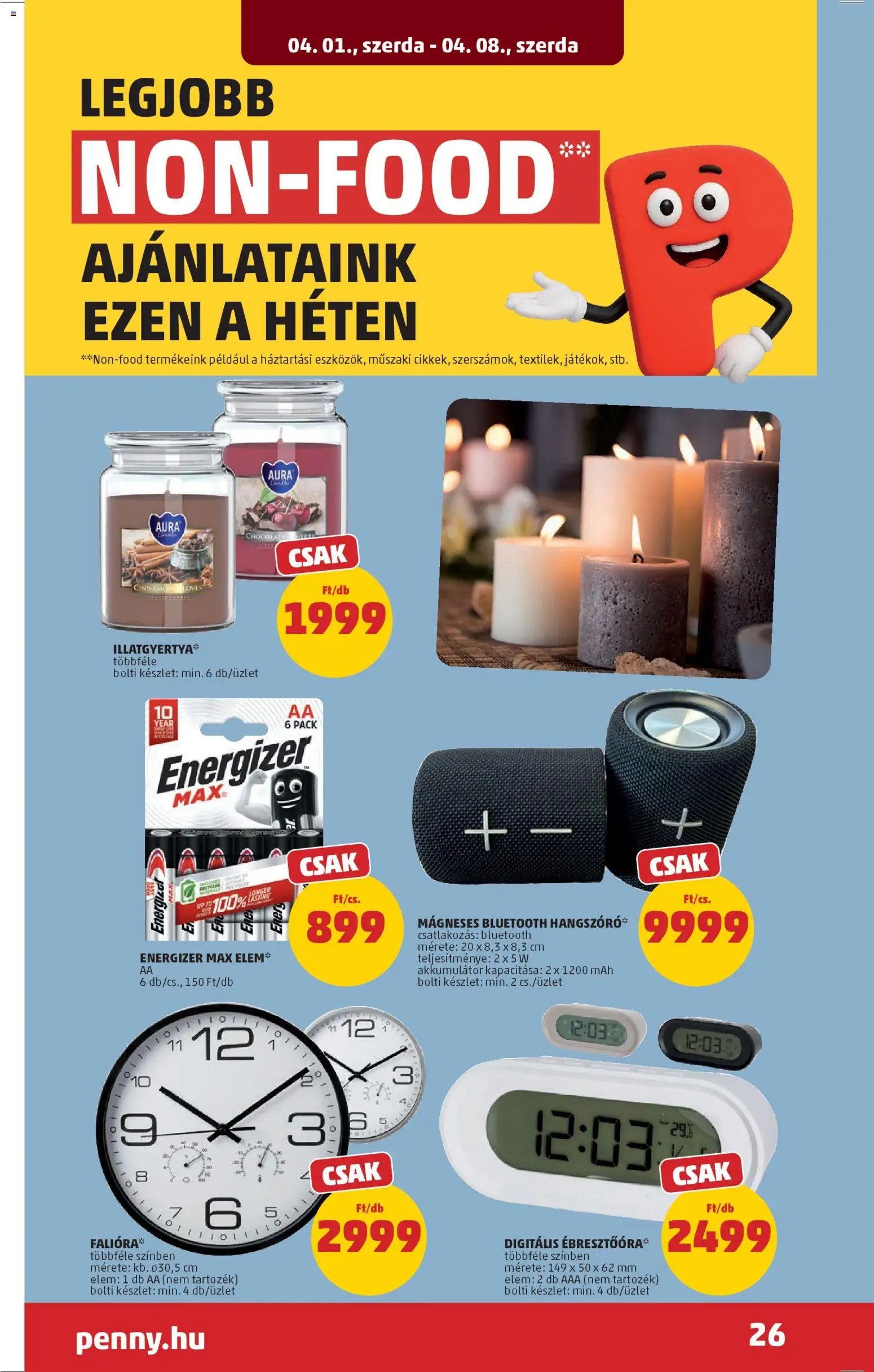 PENNY újság 2026.04.01. PENNY akciós újság (2026-04-01 - 2026-04-08)