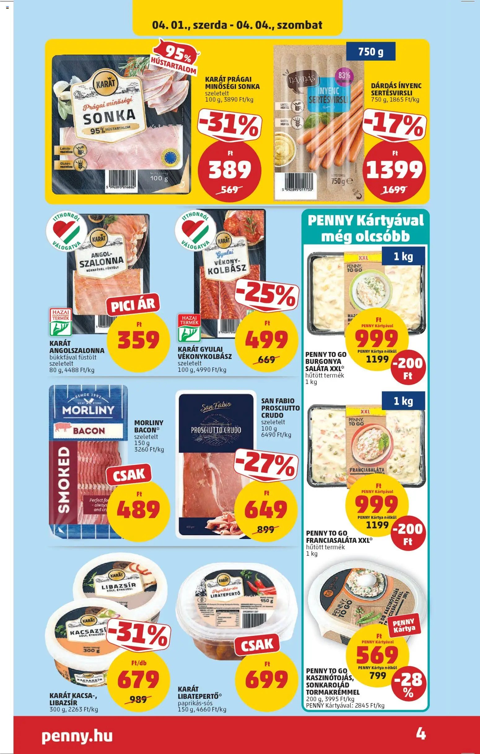 PENNY újság 2026.04.01. PENNY akciós újság (2026-04-01 - 2026-04-08)