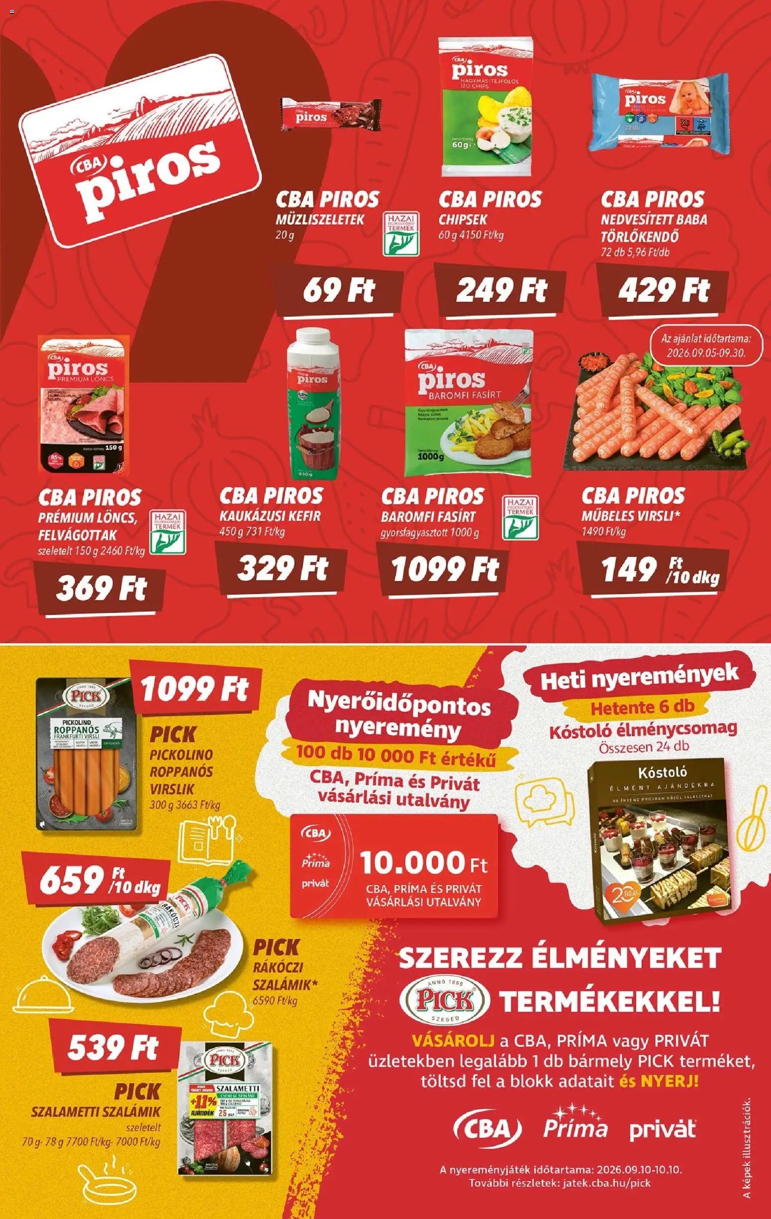 CBA újság 2026.09.10. CBA akciós újság