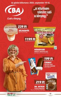CBA újság 2026.09.10. CBA akciós újság
