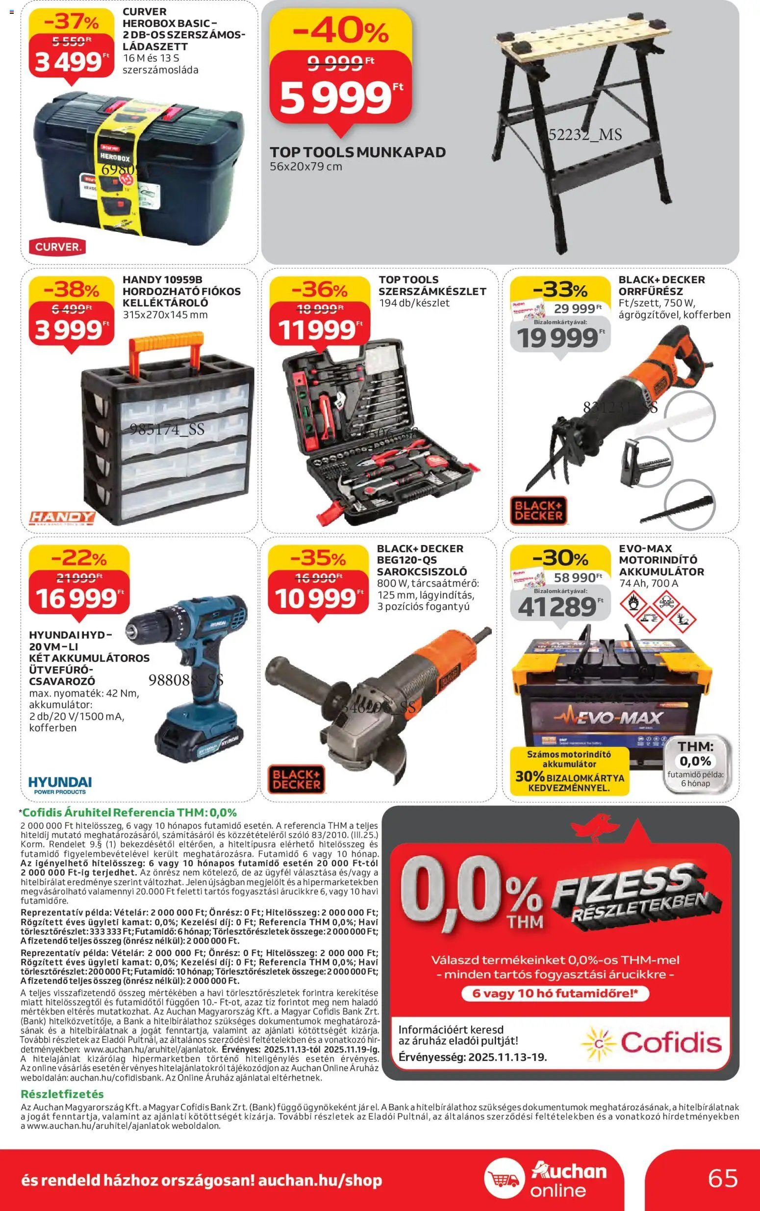 Auchan újság 2025.11.13. Black Friday - Hipermarket (2025-11-13 - 2025-11-19)