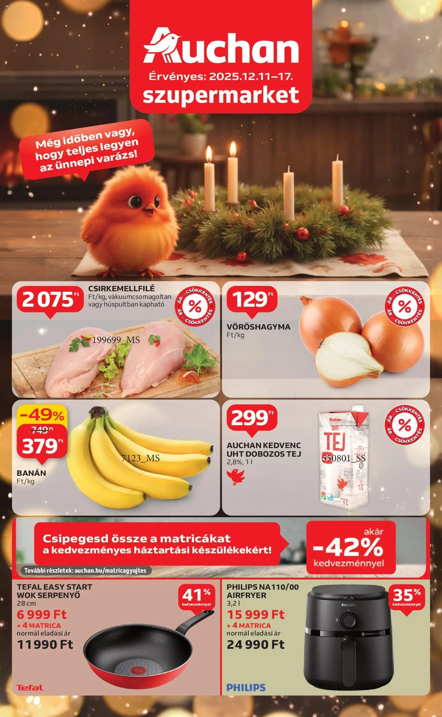 Auchan újság 2025.12.11. Szupermarket akciós újság (2025-12-11 - 2025-12-17)