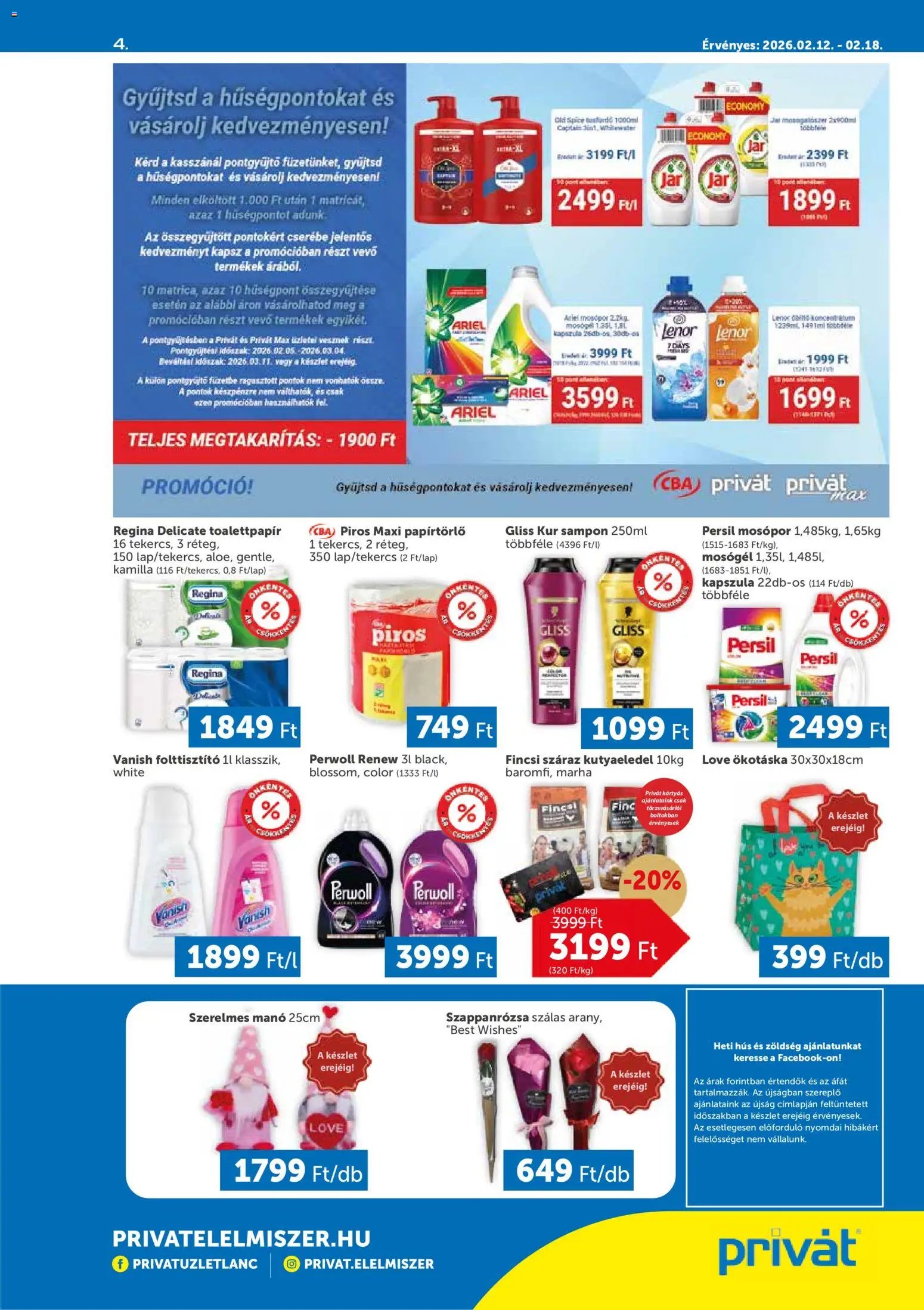PRIVÁT újság 2026.02.12. Akciós újság PRIVÁT (2026-02-12 - 2026-02-18)