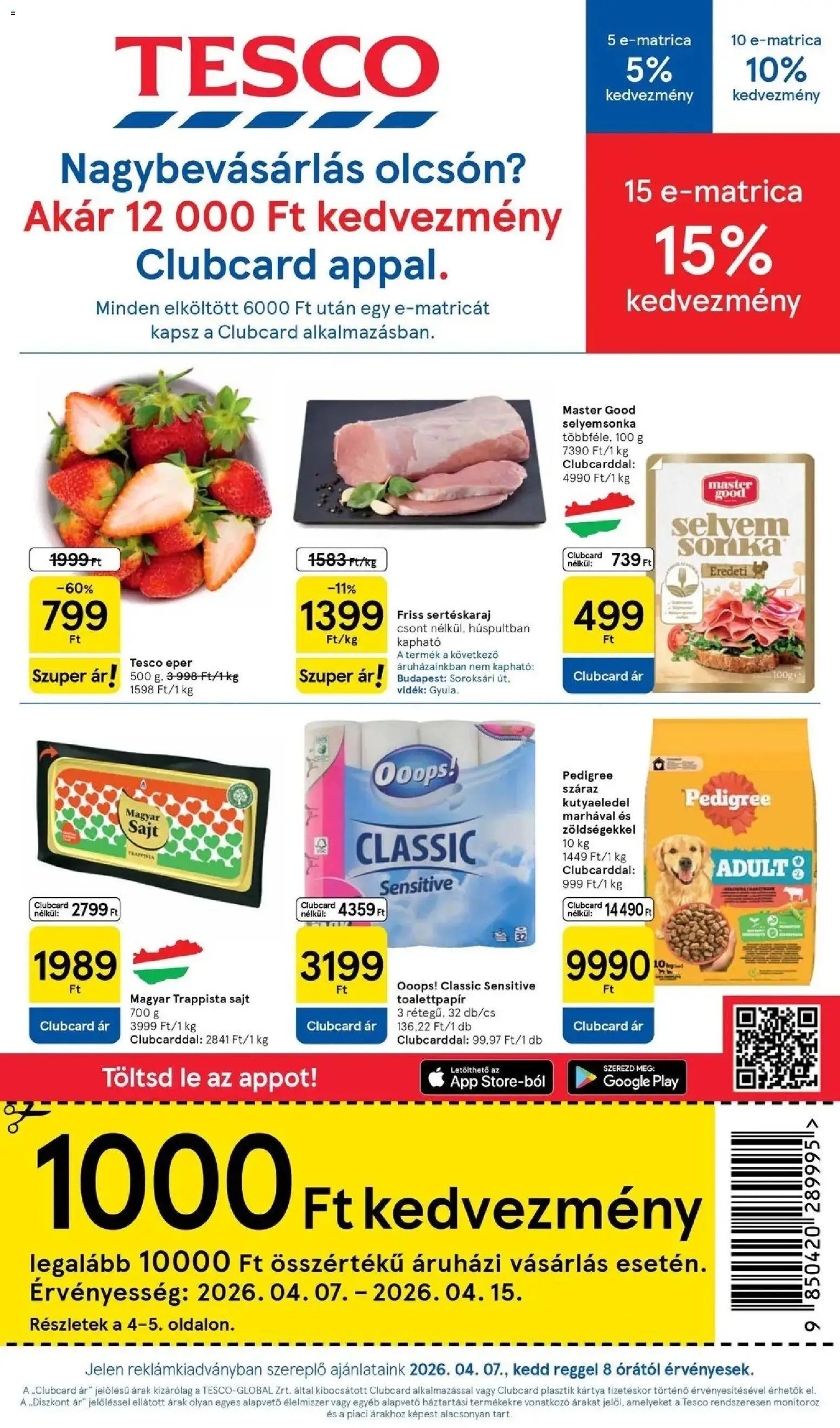 Tesco újság 2026.04.07. Tesco akciós újság (2026-04-07 - 2026-04-15)