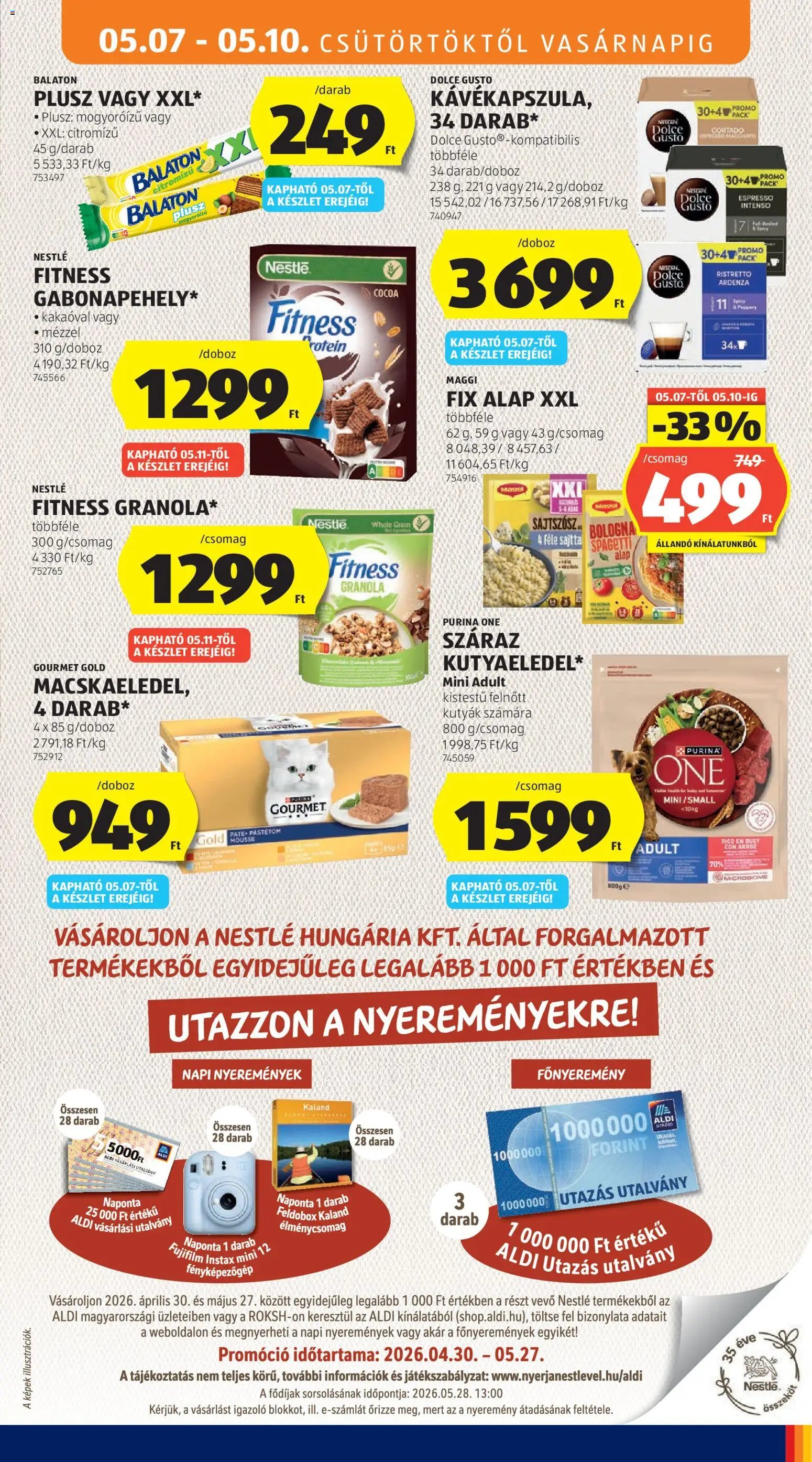 Aldi újság 2026.05.07. Aldi akciós újság (2026-05-07 - 2026-05-13)