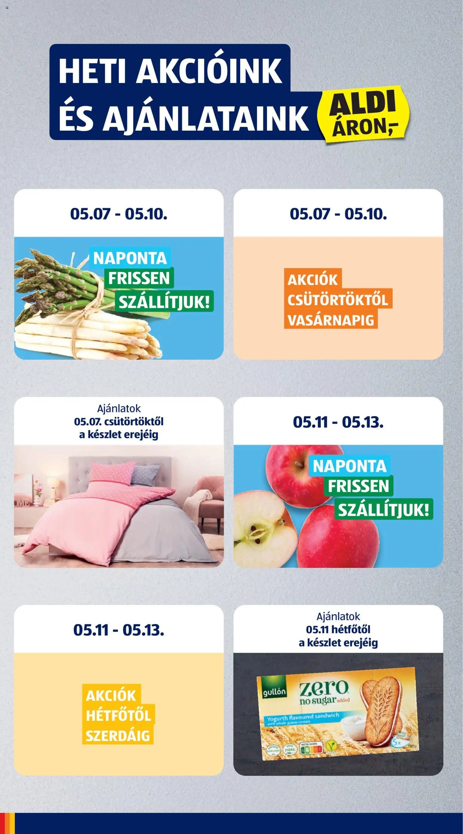 Aldi újság 2026.05.07. Aldi akciós újság (2026-05-07 - 2026-05-13)
