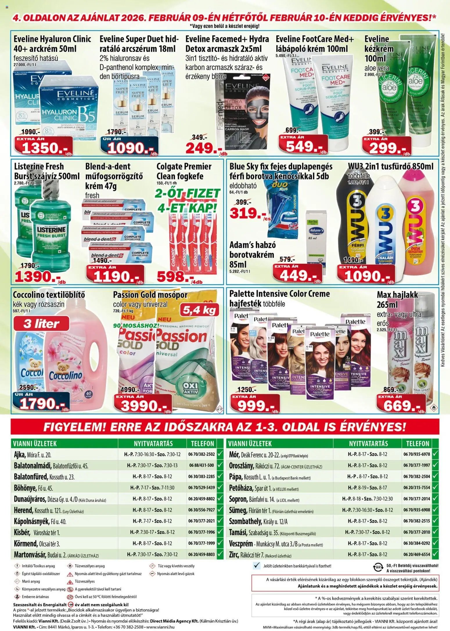 Vianni újság 2026.02.04. Akciós újság Vianni (2026-02-04 - 2026-02-10)