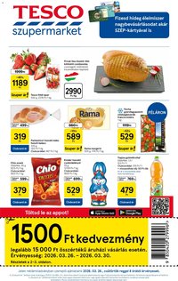 Tesco újság 2026.03.26. Tesco Szupermarket akciós újság (2026-03-26 - 2026-04-01)