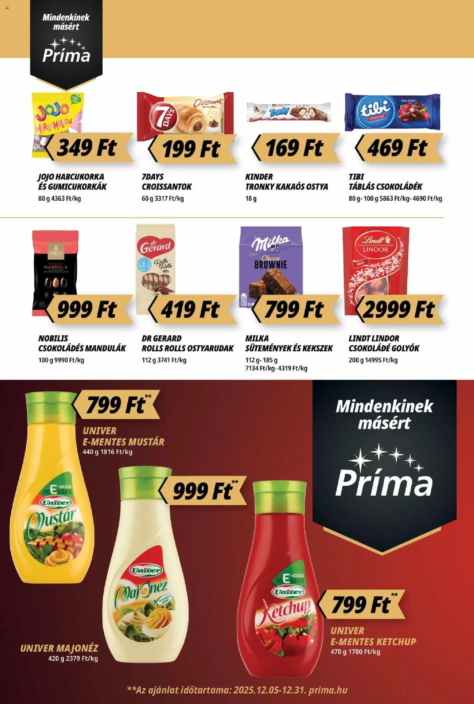 CBA Príma újság 2025.12.11. Akciós újság CBA Príma (2025-12-11 - 2025-12-17)