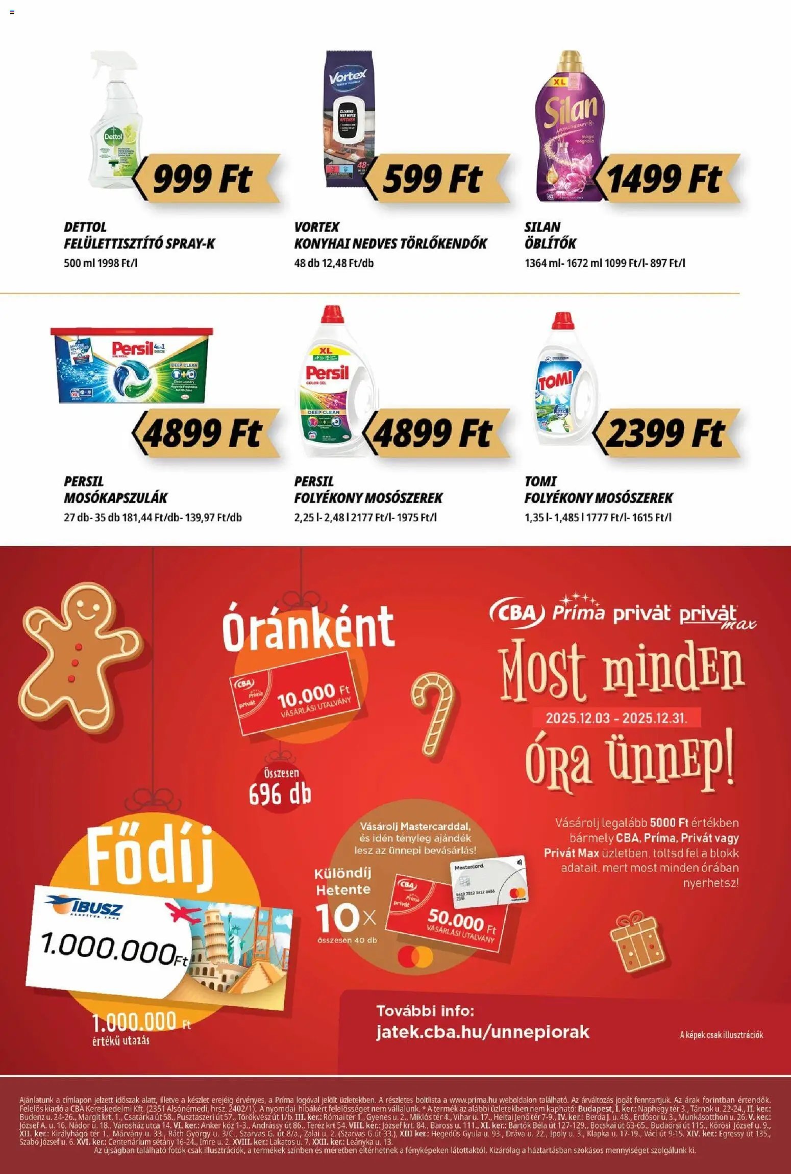 CBA Príma újság 2025.12.11. Akciós újság CBA Príma (2025-12-11 - 2025-12-17)