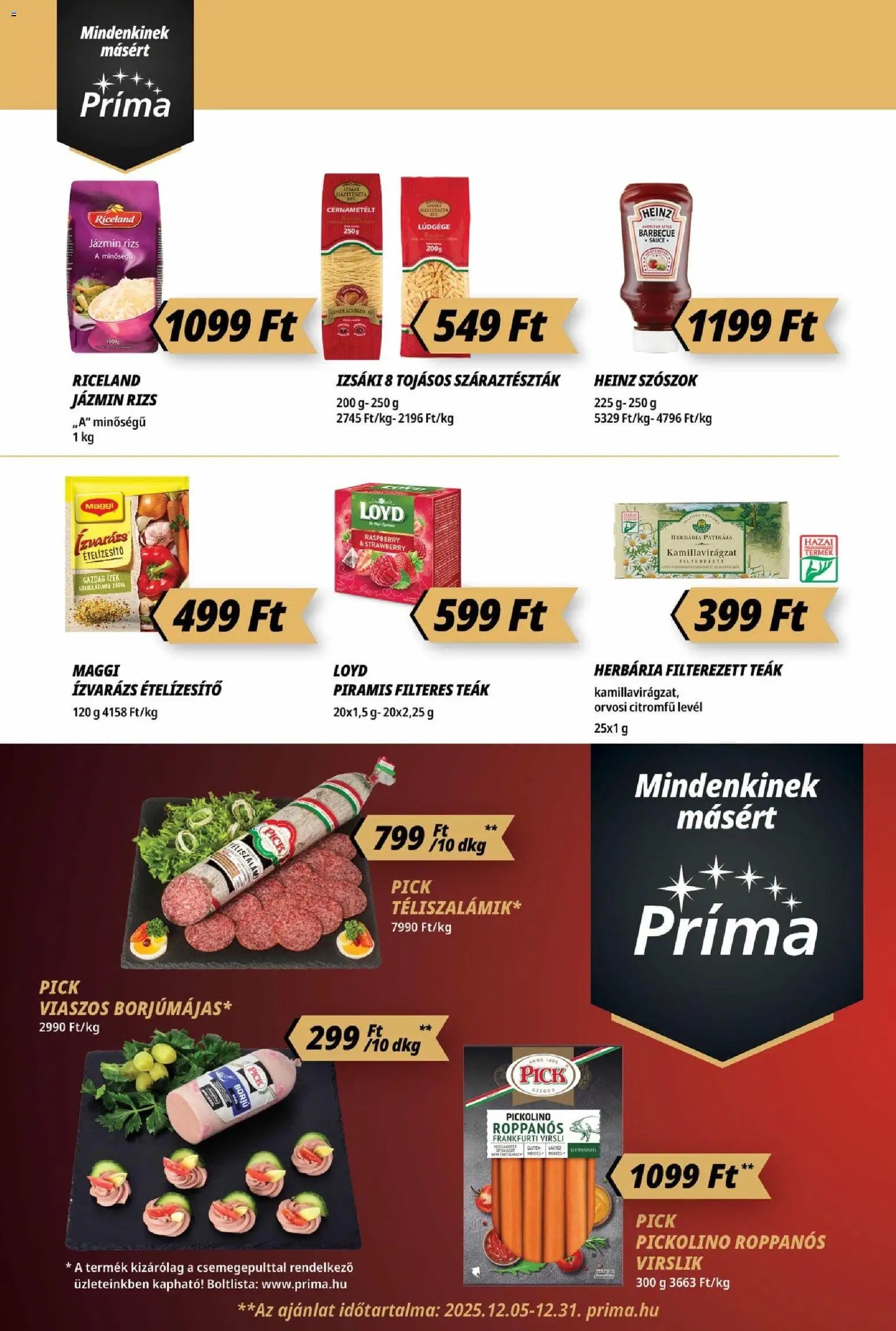 CBA Príma újság 2025.12.11. Akciós újság CBA Príma (2025-12-11 - 2025-12-17)