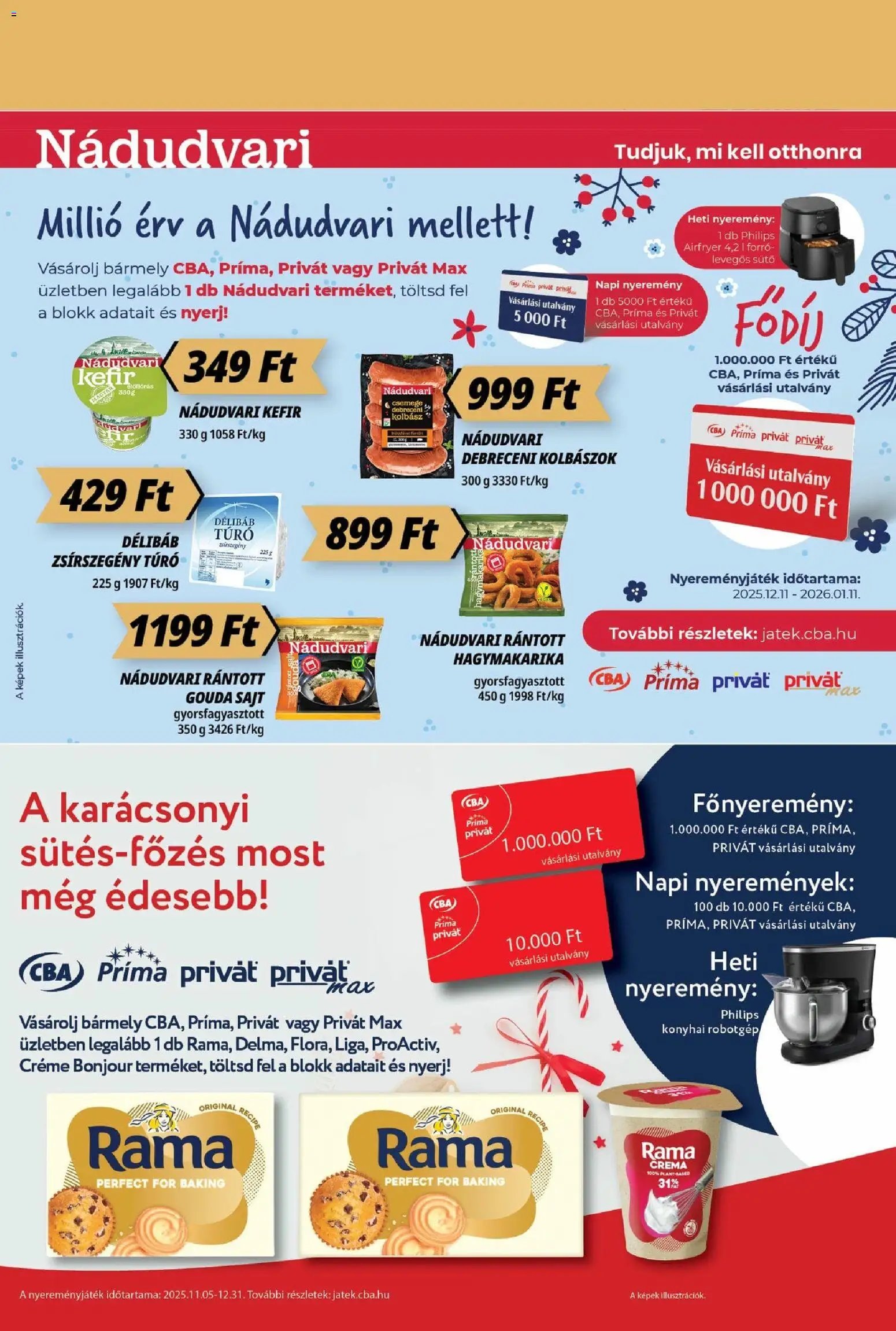 CBA Príma újság 2025.12.11. Akciós újság CBA Príma (2025-12-11 - 2025-12-17)
