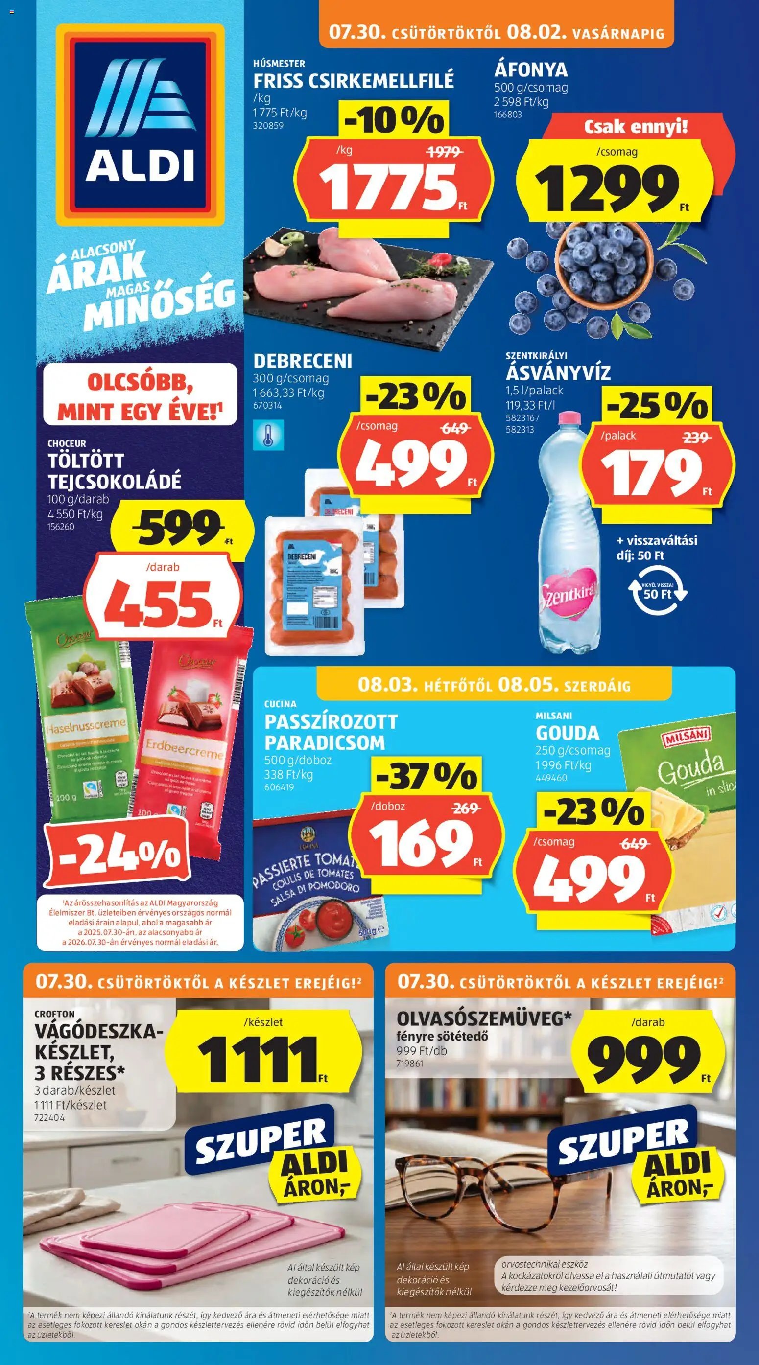 Aldi újság 2026.07.30. Aldi akciós újság