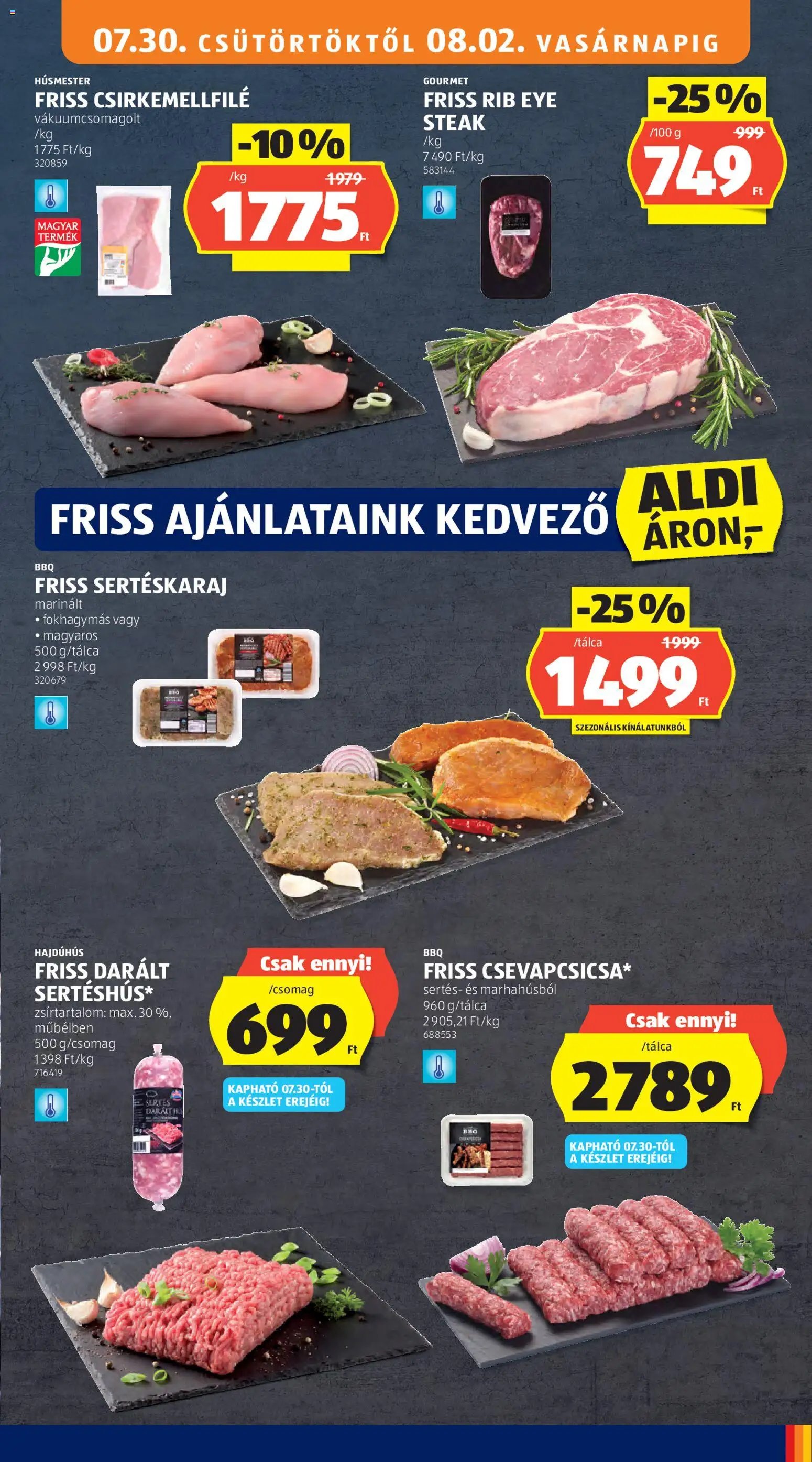 Aldi újság 2026.07.30. Aldi akciós újság