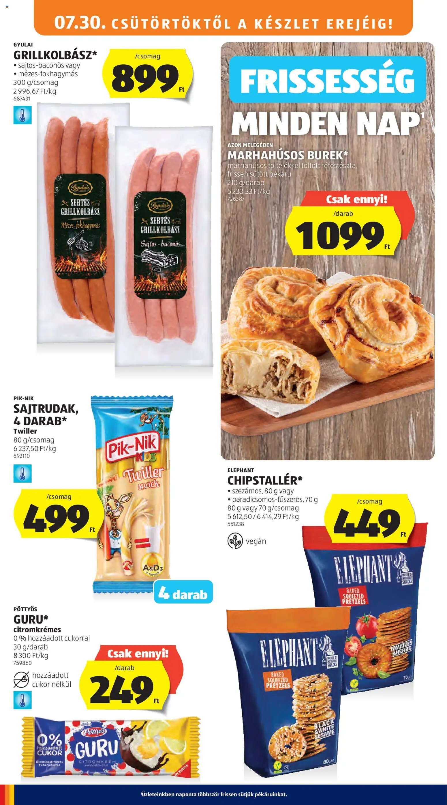 Aldi újság 2026.07.30. Aldi akciós újság