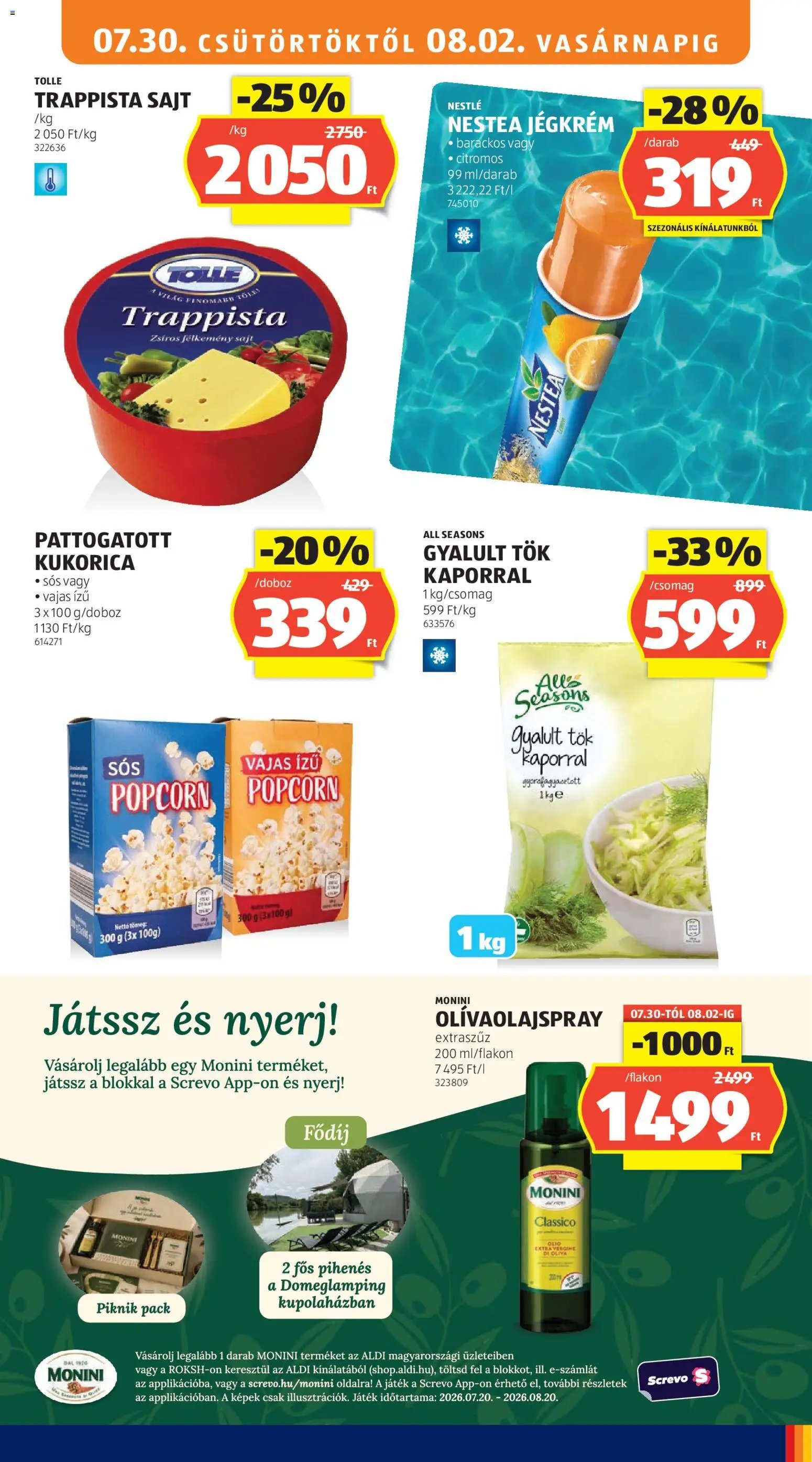 Aldi újság 2026.07.30. Aldi akciós újság