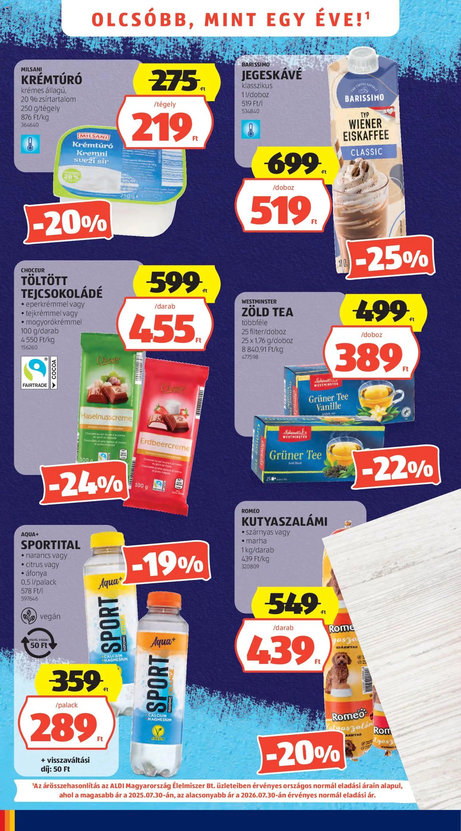 Aldi újság 2026.07.30. Aldi akciós újság