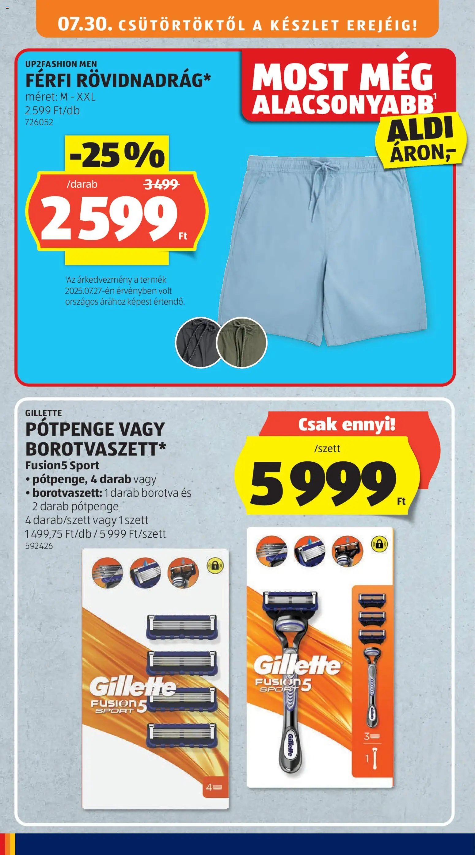 Aldi újság 2026.07.30. Aldi akciós újság
