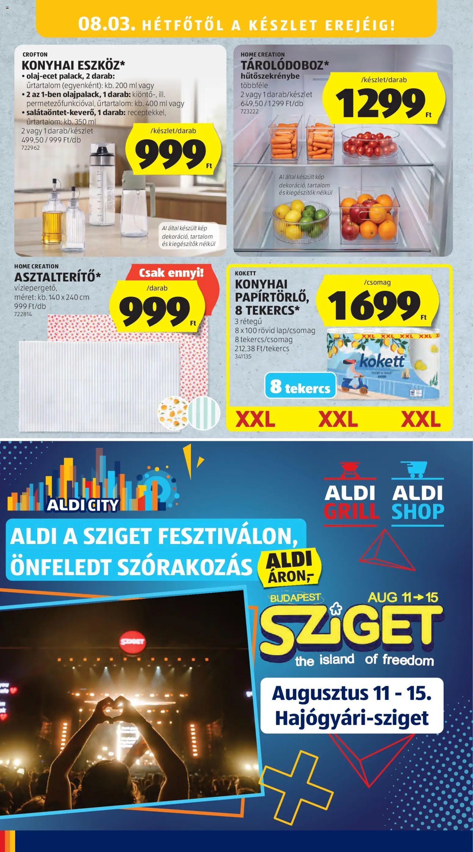 Aldi újság 2026.07.30. Aldi akciós újság