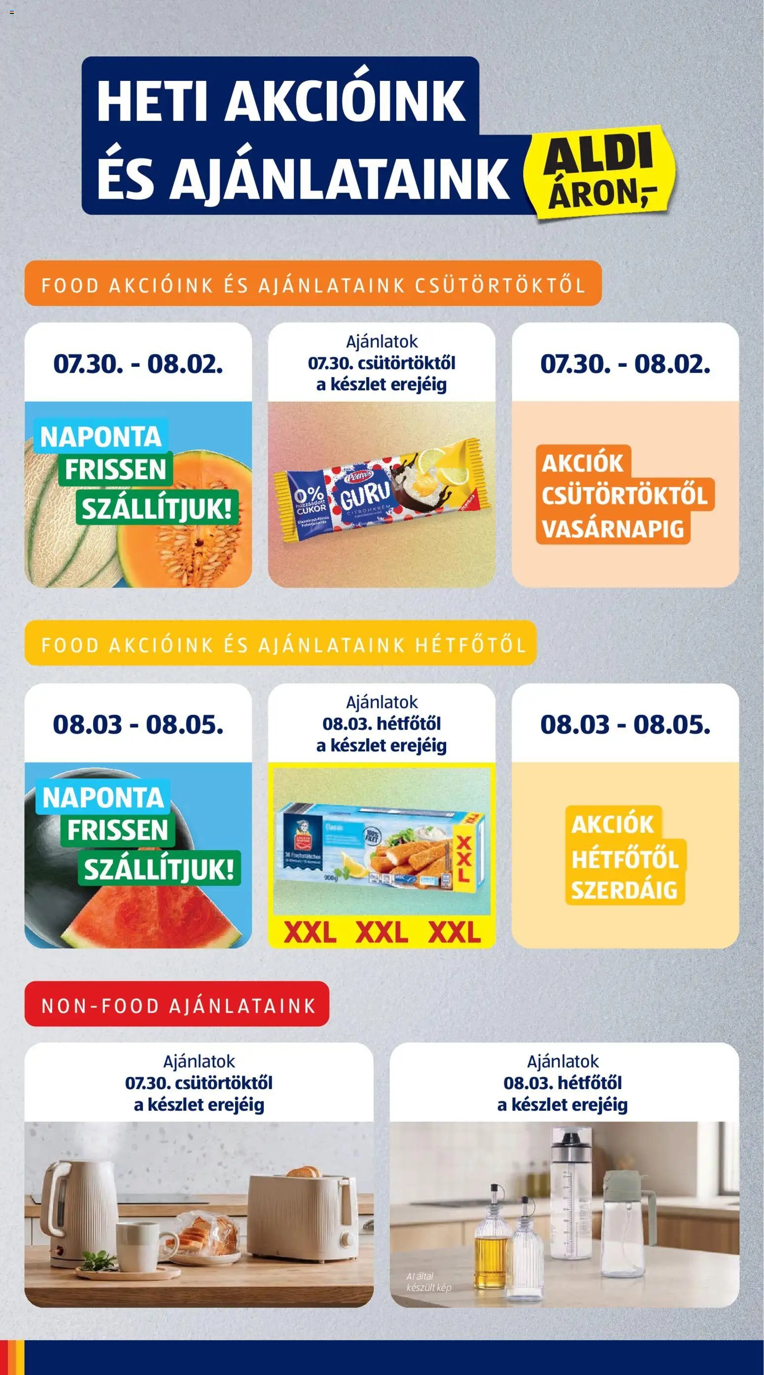 Aldi újság 2026.07.30. Aldi akciós újság