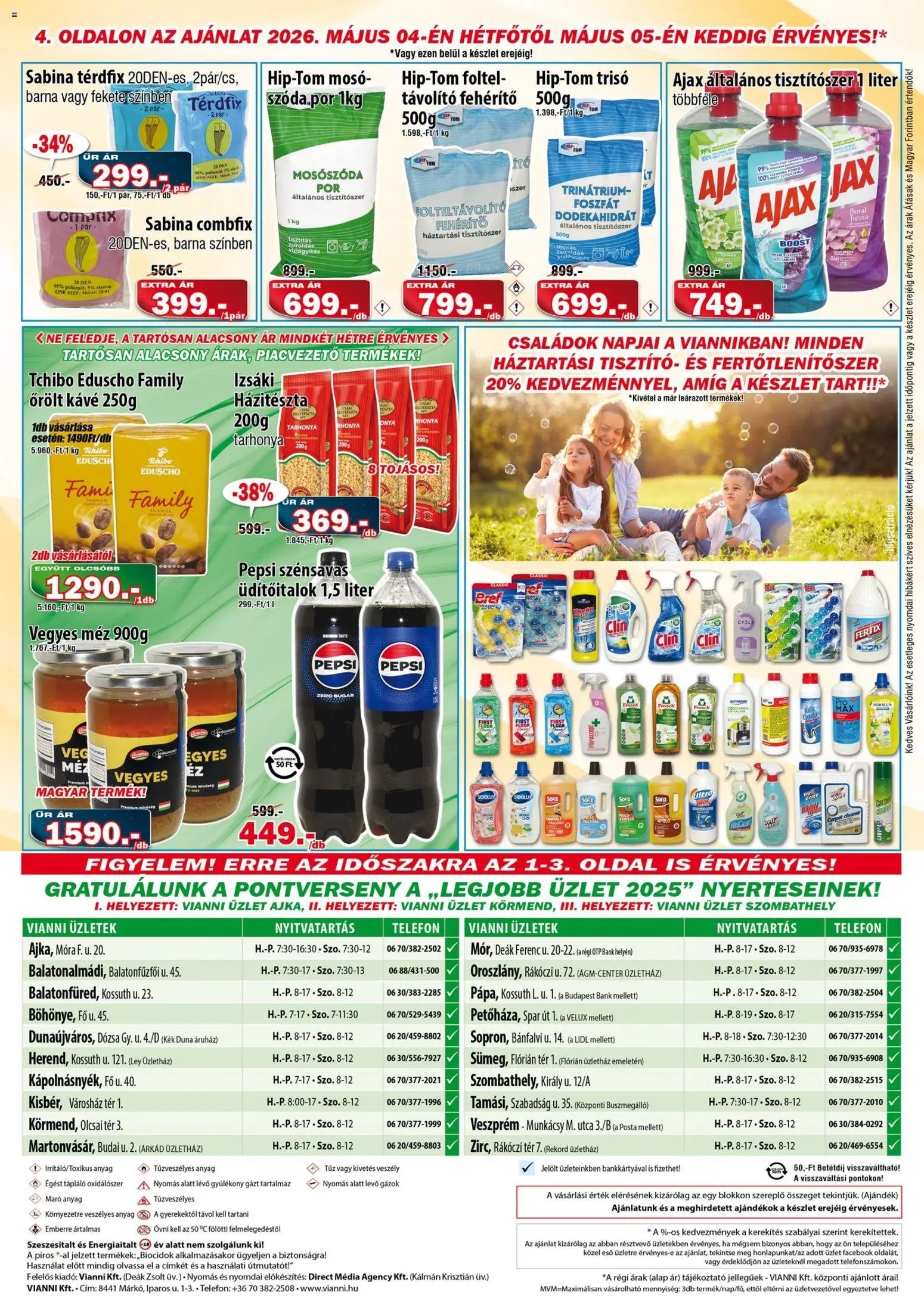 Vianni újság 2026.04.29. Vianni akciós újság (2026-04-29 - 2026-05-05)