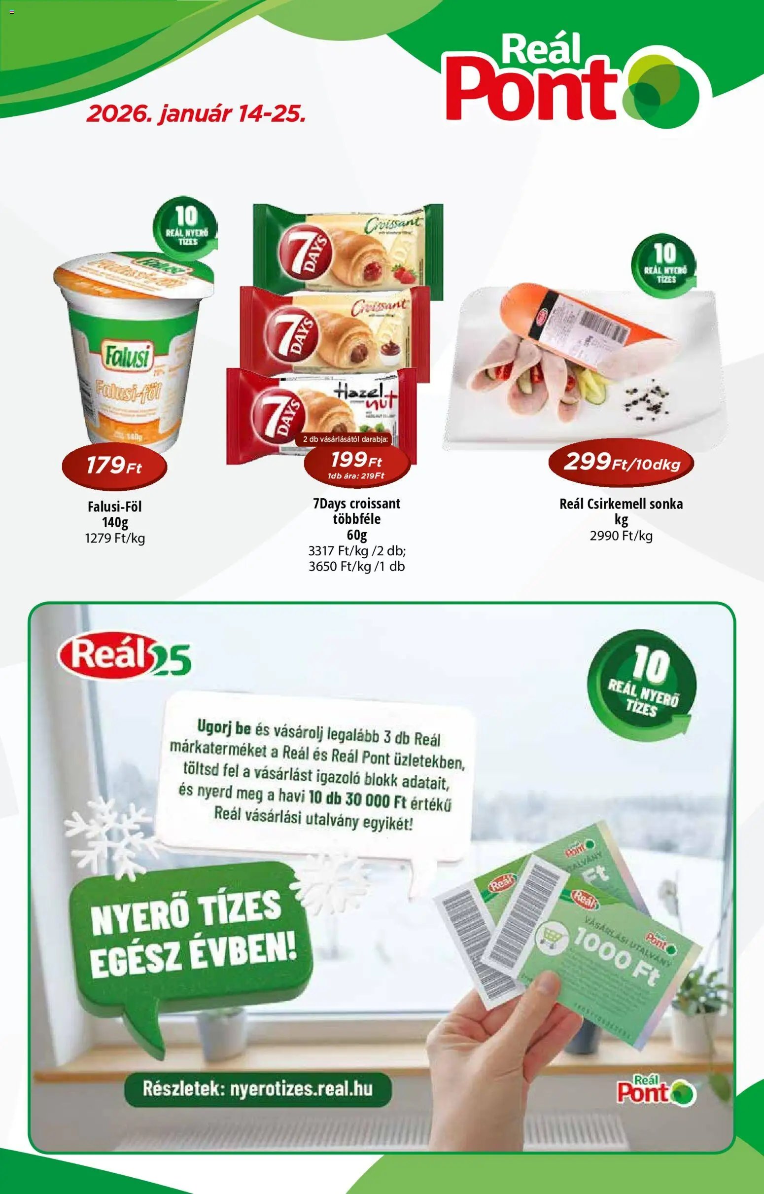 Reál újság 2026.01.14. Akciós újság Pont (2026-01-14 - 2026-01-25)