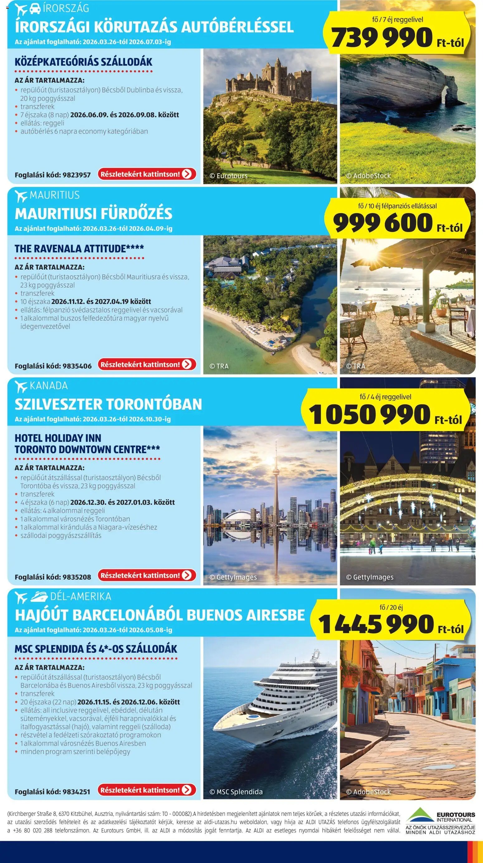 Aldi újság 2026.03.26. Aldi Utazás katalógus (2026-03-26 - 2026-04-01)