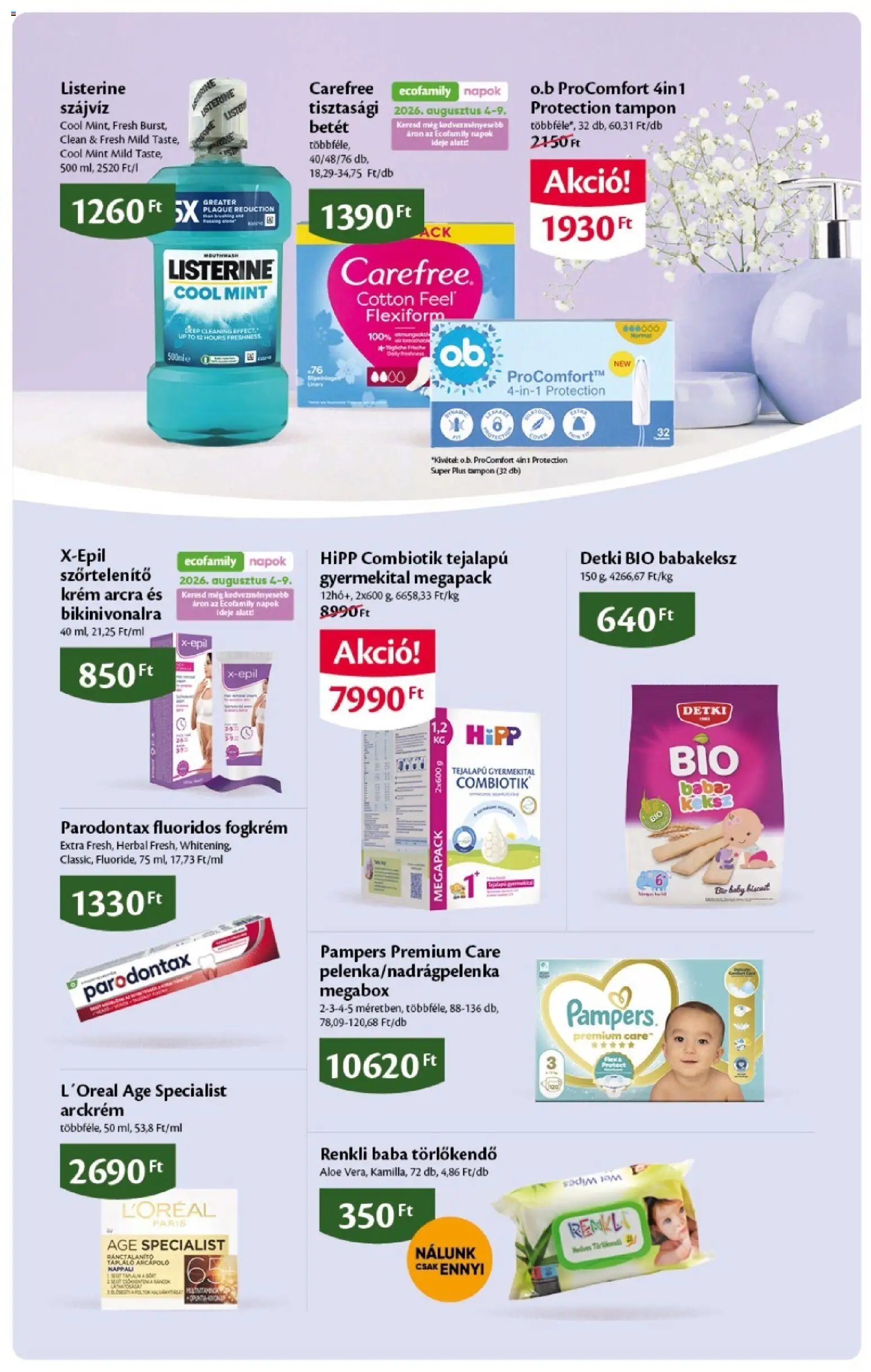 EcoFamily újság 2026.08.04. EcoFamily Akciós újság