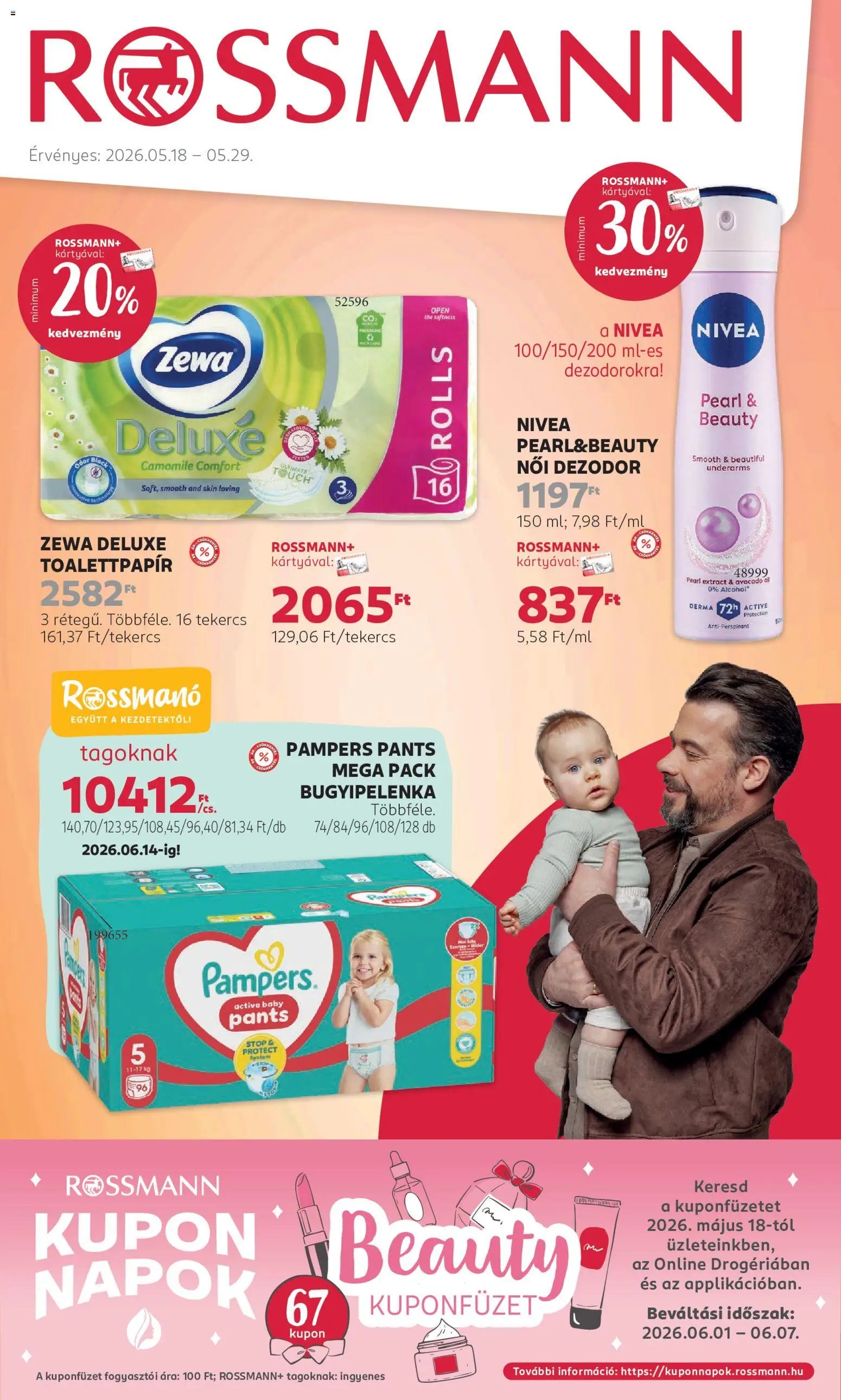 Rossmann újság 2026.05.18. Rossmann akciós újság (2026-05-18 - 2026-05-29)