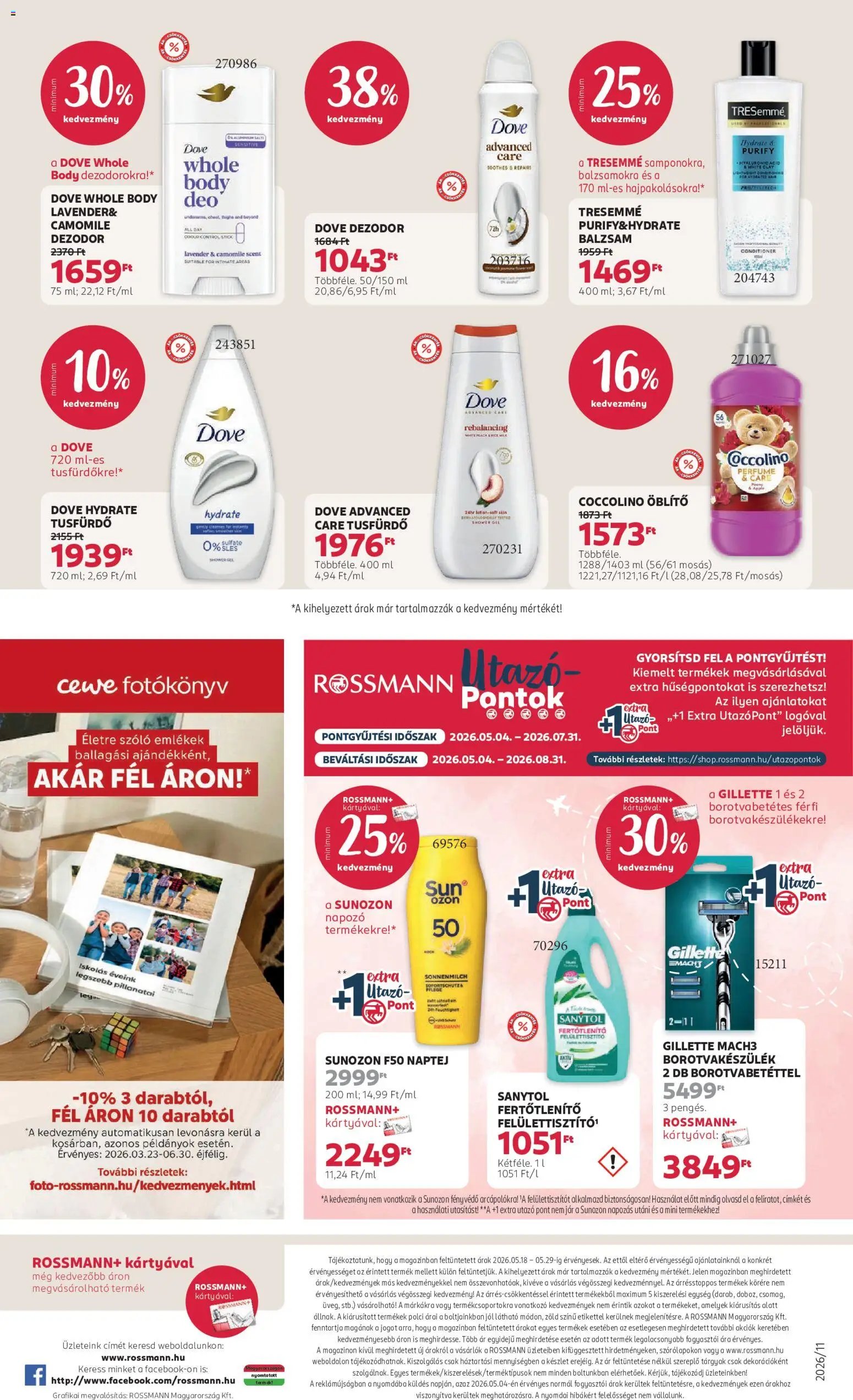 Rossmann újság 2026.05.18. Rossmann akciós újság (2026-05-18 - 2026-05-29)