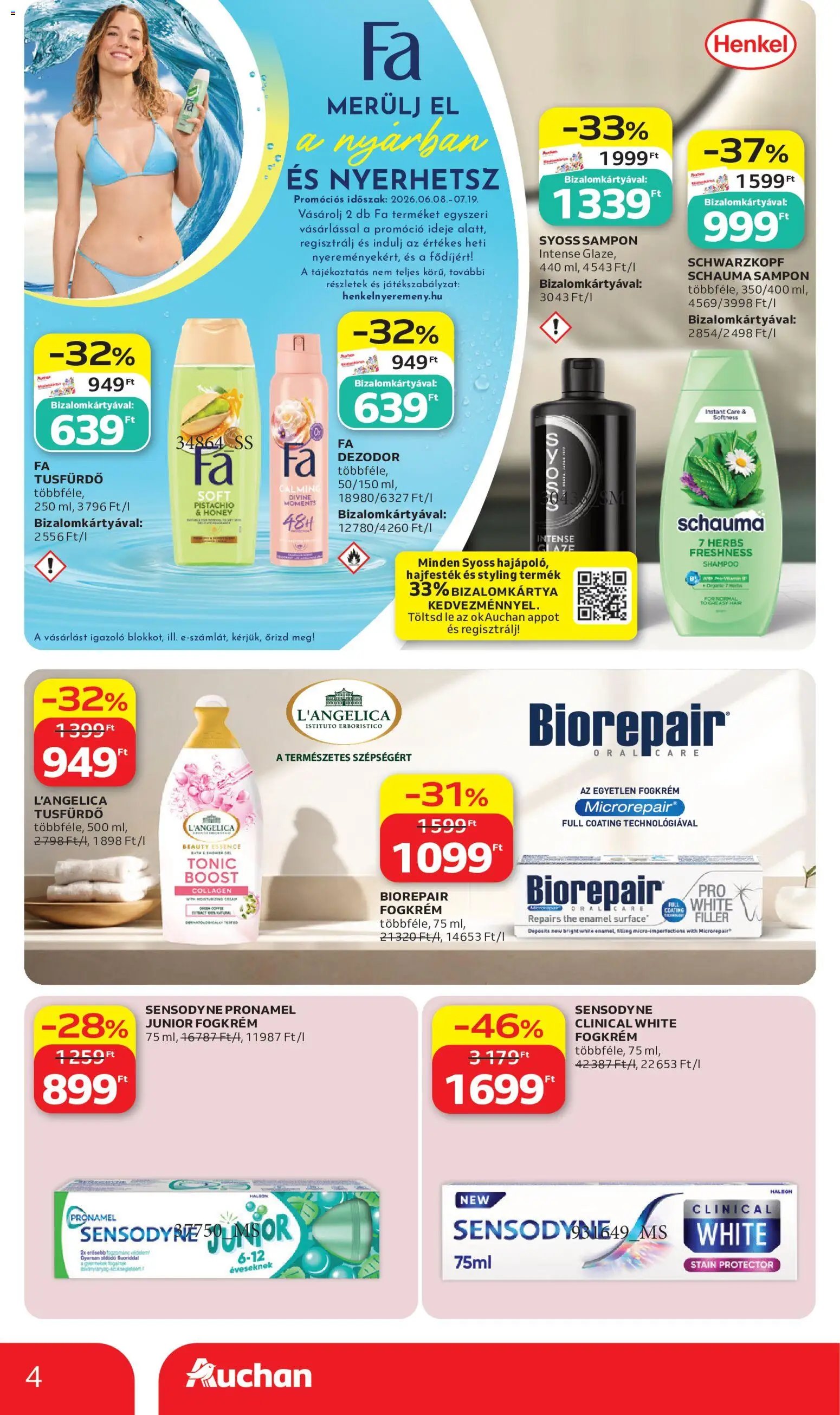 Auchan újság 2026.07.02. Auchan Szépség ajánlataink