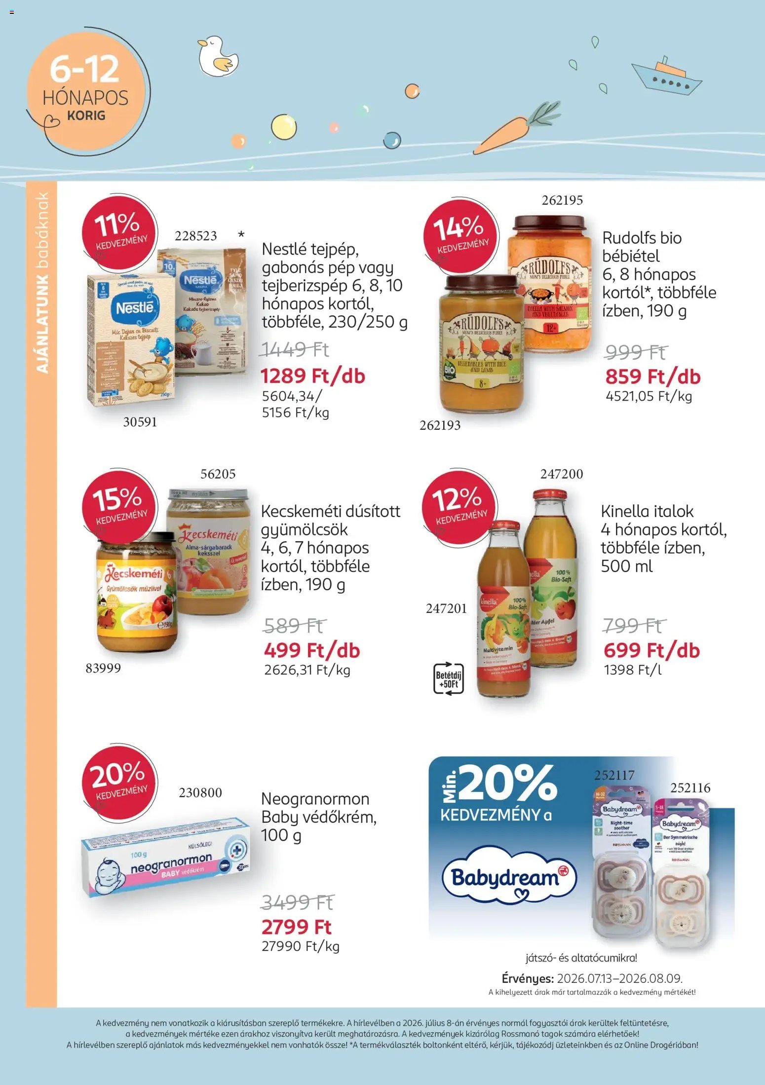 Rossmann újság 2026.07.13. Rossmann Babaprogram