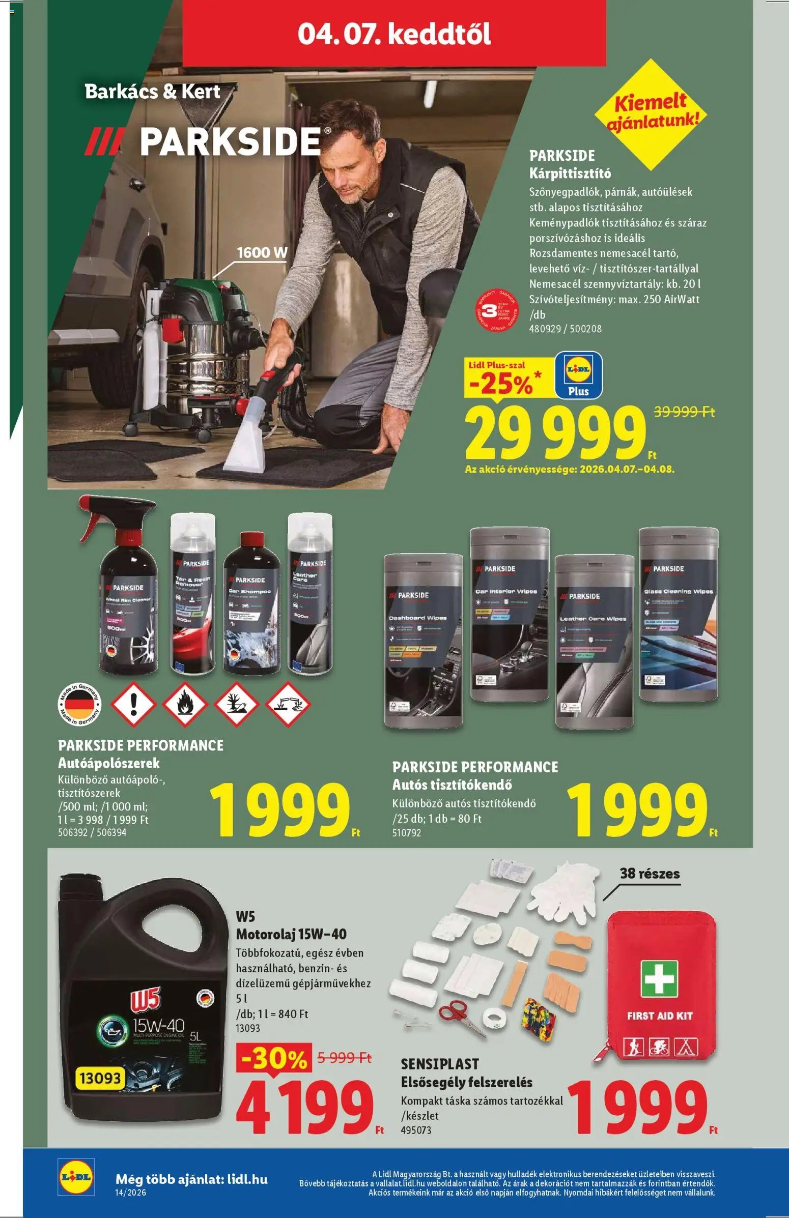 Lidl újság 2026.04.01. Lidl Nonfood kínálatunk (2026-04-01 - 2026-04-08)