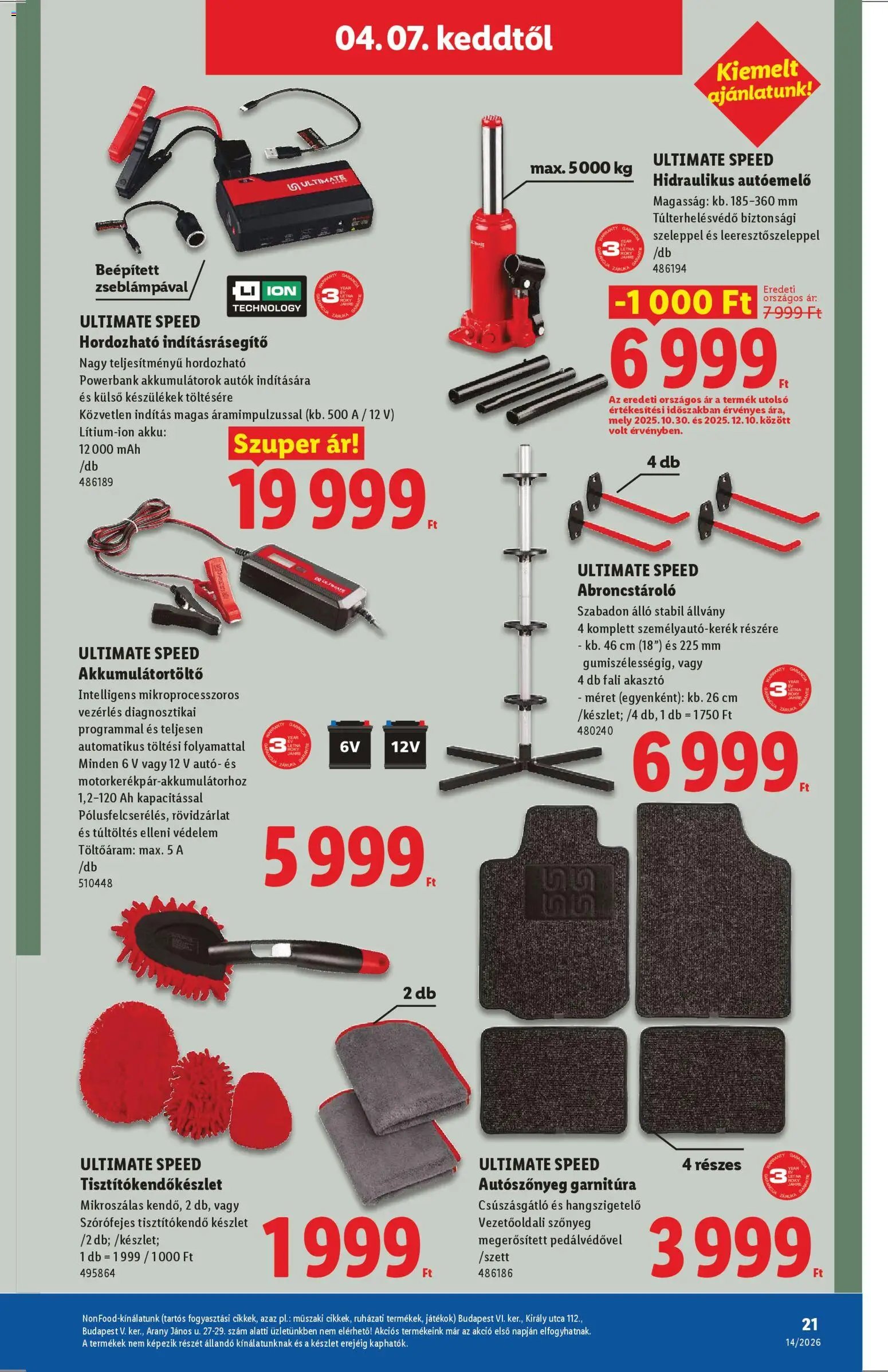 Lidl újság 2026.04.01. Lidl Nonfood kínálatunk (2026-04-01 - 2026-04-08)