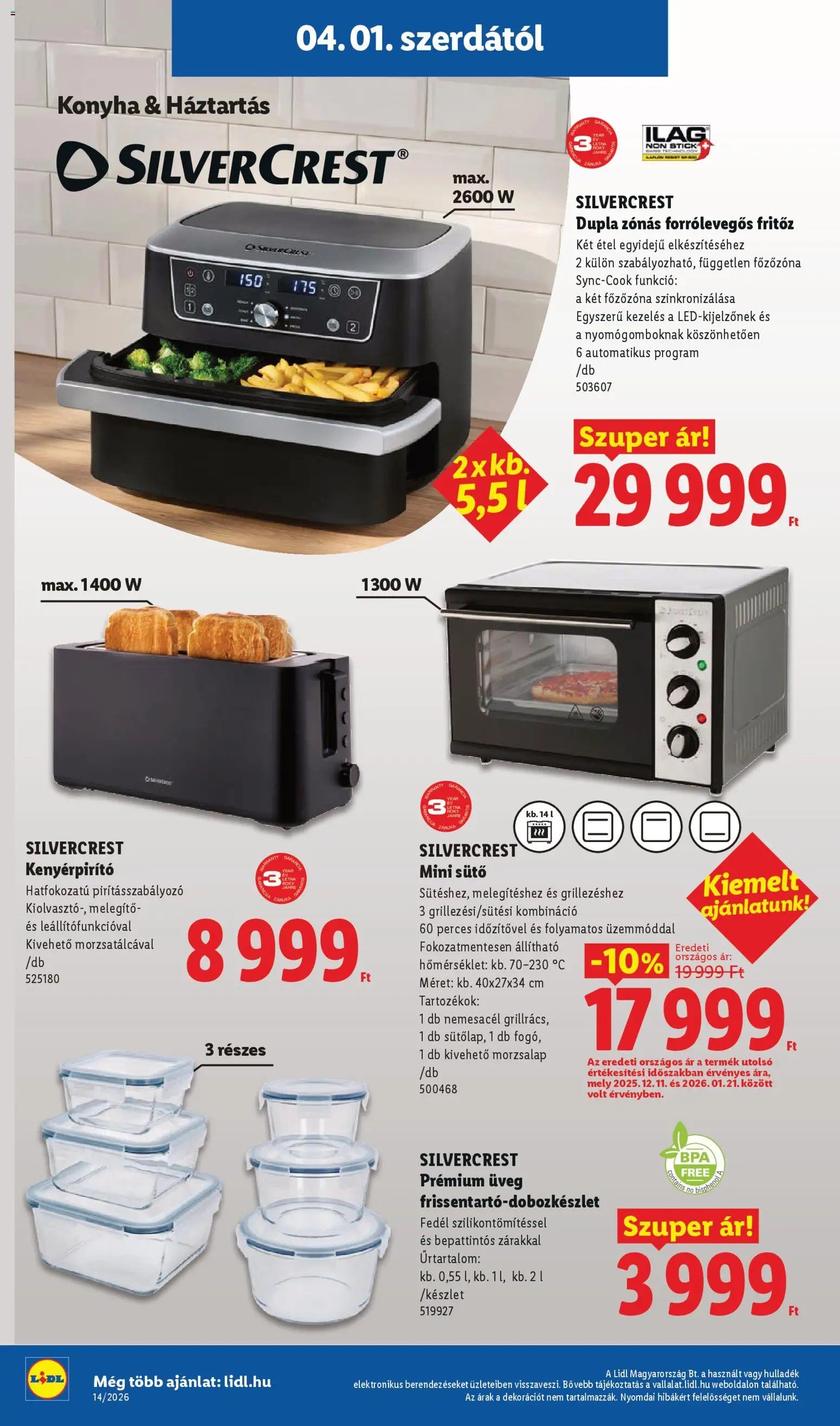 Lidl újság 2026.04.01. Lidl Nonfood kínálatunk (2026-04-01 - 2026-04-08)