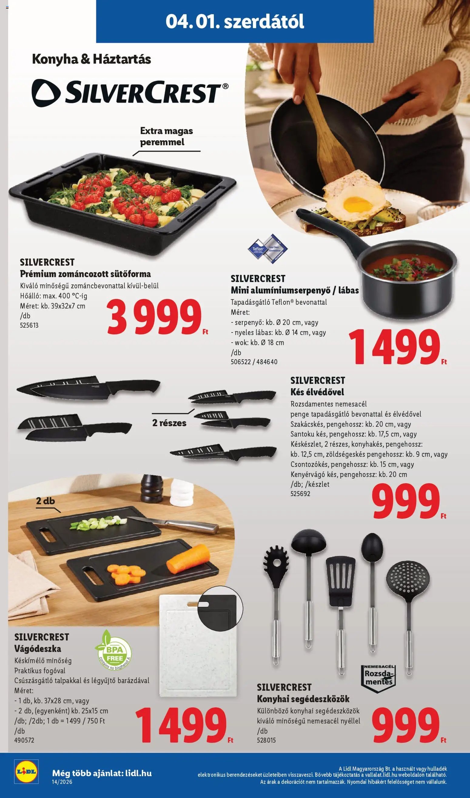 Lidl újság 2026.04.01. Lidl Nonfood kínálatunk (2026-04-01 - 2026-04-08)