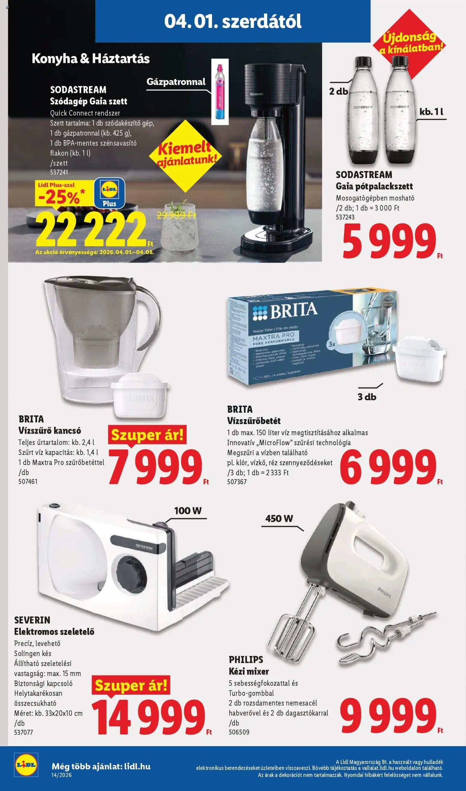 Lidl újság 2026.04.01. Lidl Nonfood kínálatunk (2026-04-01 - 2026-04-08)