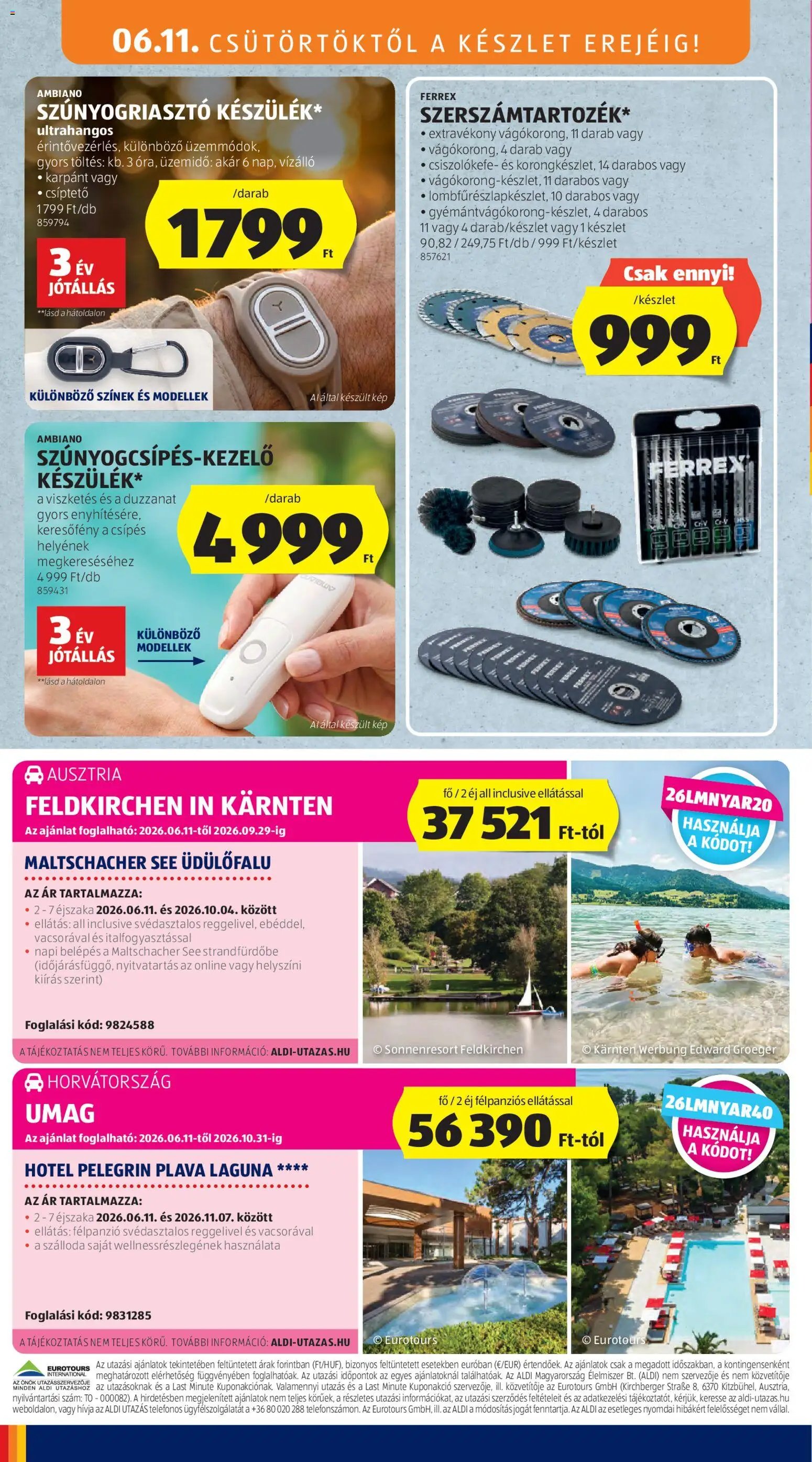 Aldi újság 2026.06.11. Aldi Középső sor termékei