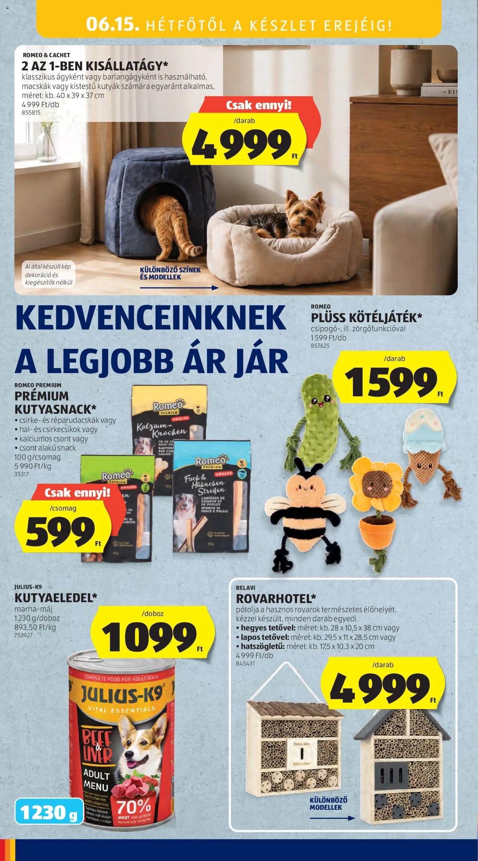 Aldi újság 2026.06.11. Aldi Középső sor termékei