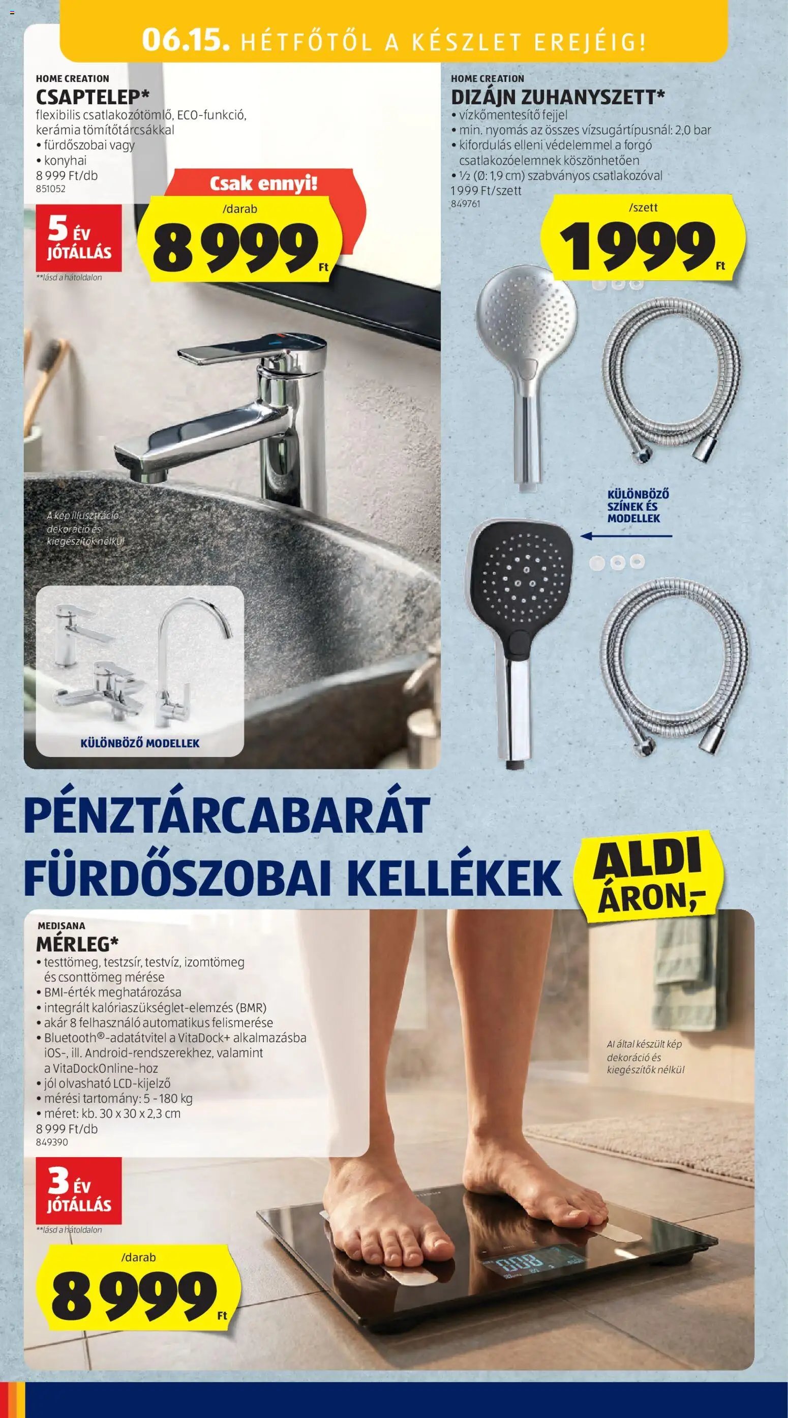 Aldi újság 2026.06.11. Aldi Középső sor termékei