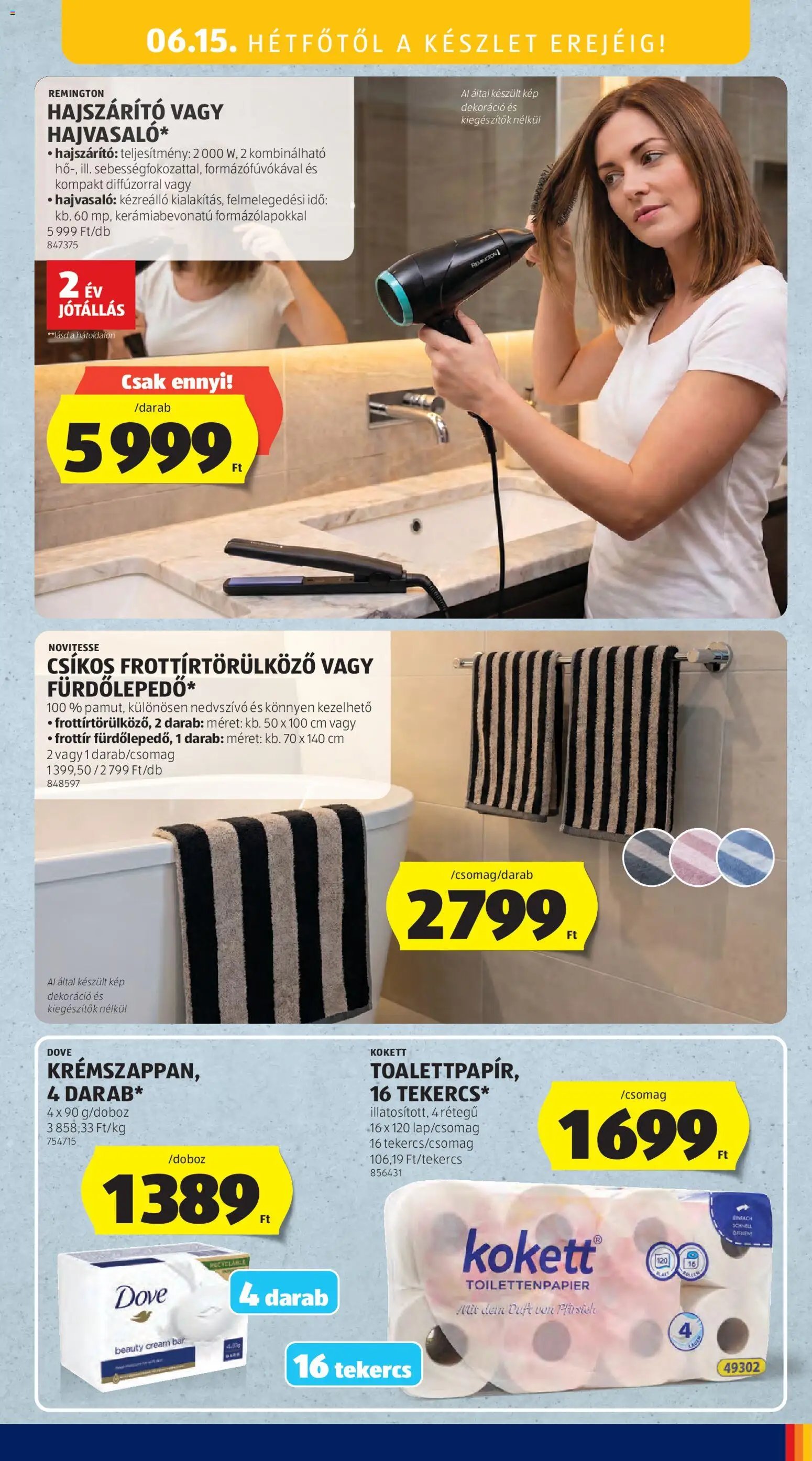 Aldi újság 2026.06.11. Aldi Középső sor termékei