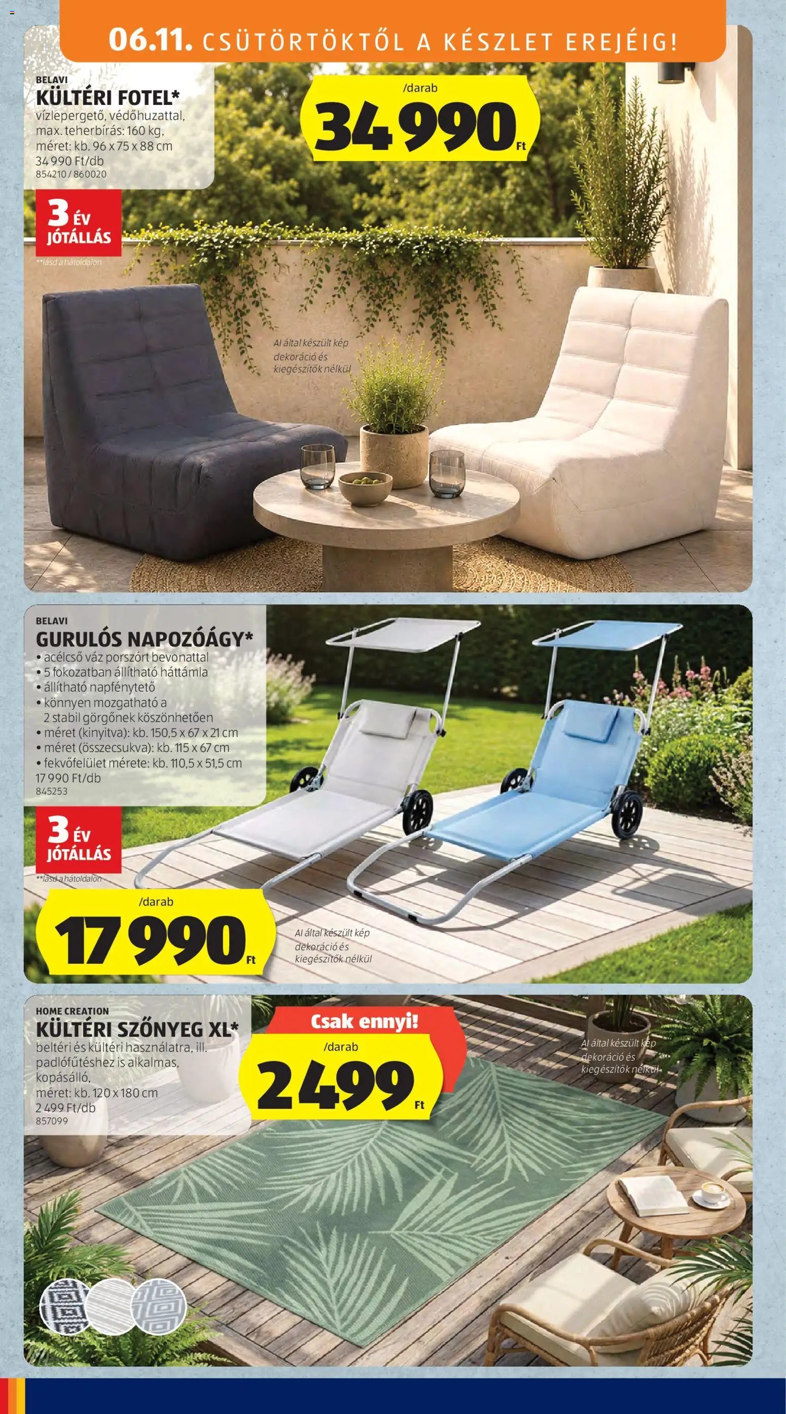 Aldi újság 2026.06.11. Aldi Középső sor termékei