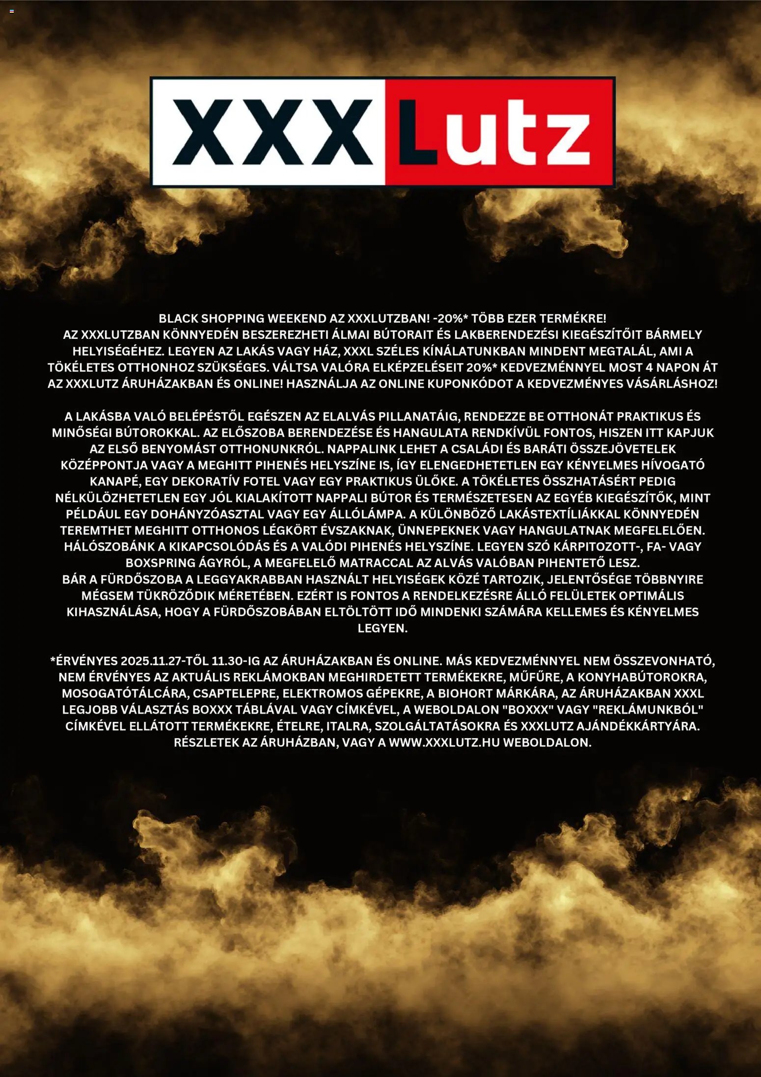 XXXLutz újság 2025.11.27. Black Friday (2025-11-27 - 2025-11-30)