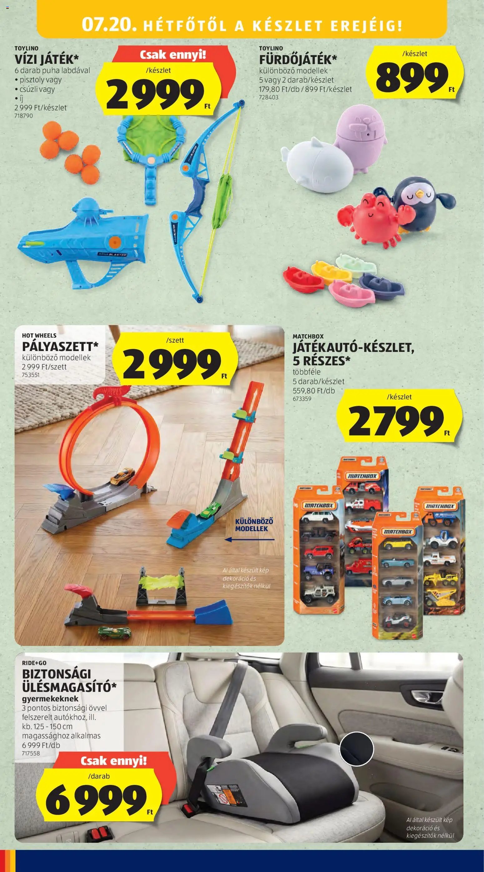 Aldi újság 2026.07.16. Aldi Középső sor termékei