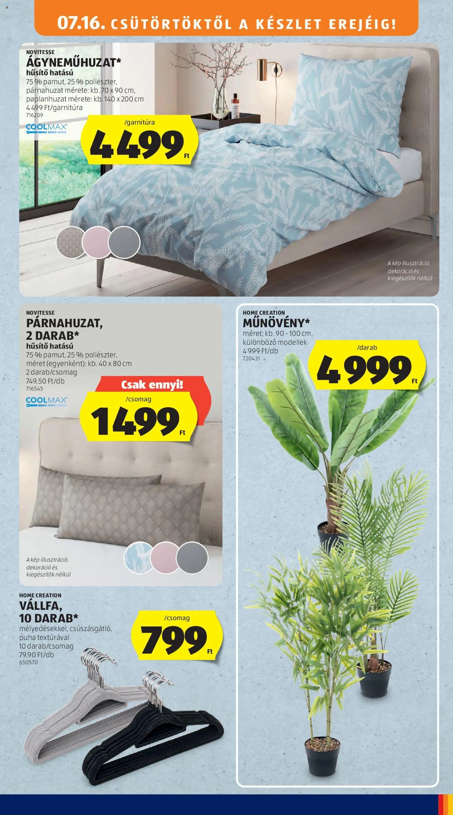 Aldi újság 2026.07.16. Aldi Középső sor termékei