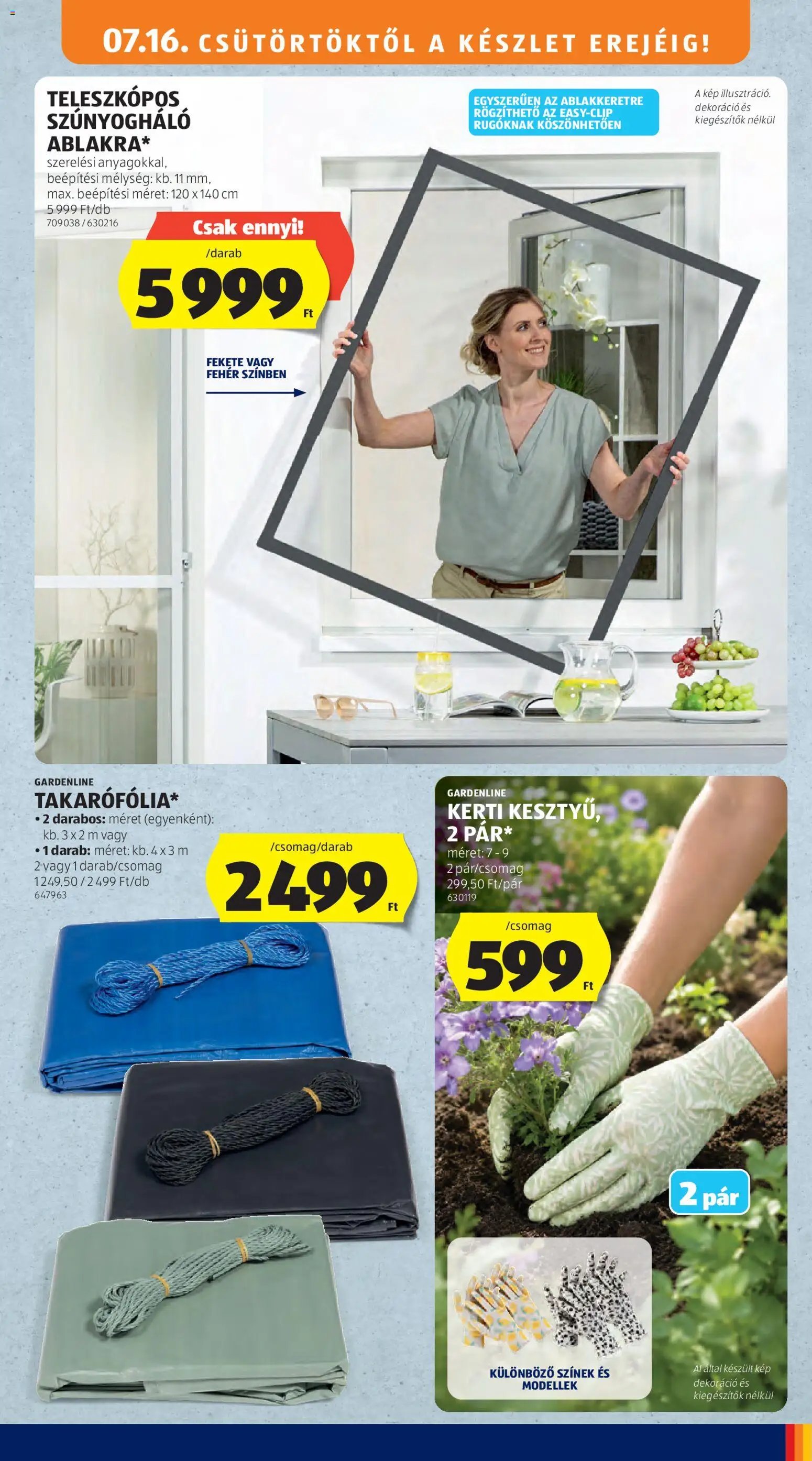 Aldi újság 2026.07.16. Aldi Középső sor termékei