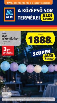 Aldi újság 2026.07.16. Aldi Középső sor termékei