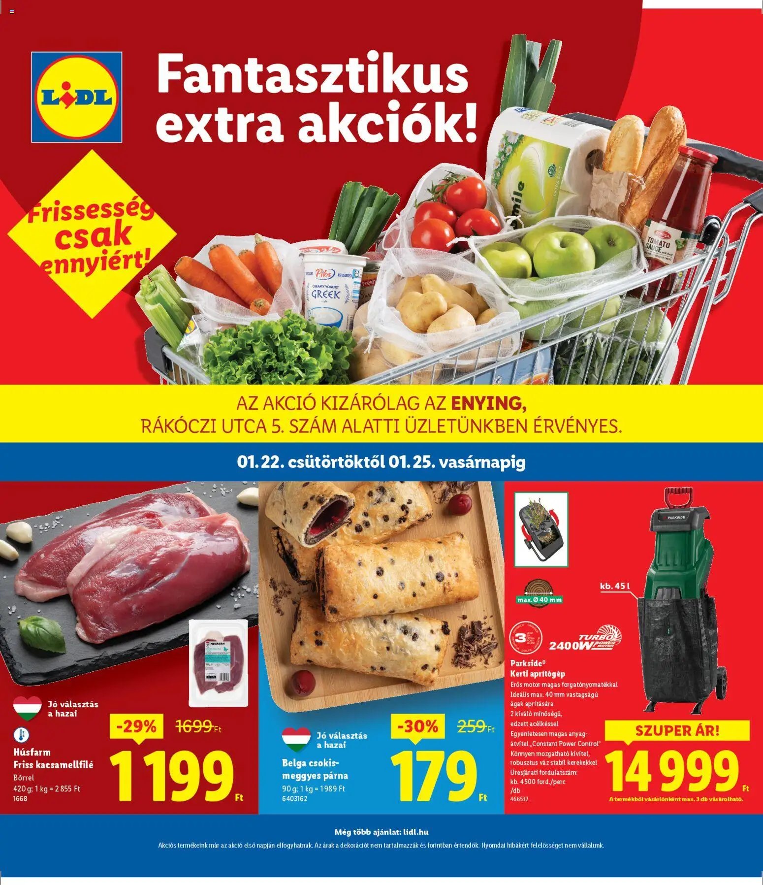 Lidl újság 2026.01.22. Enying (2026-01-22 - 2026-01-25)