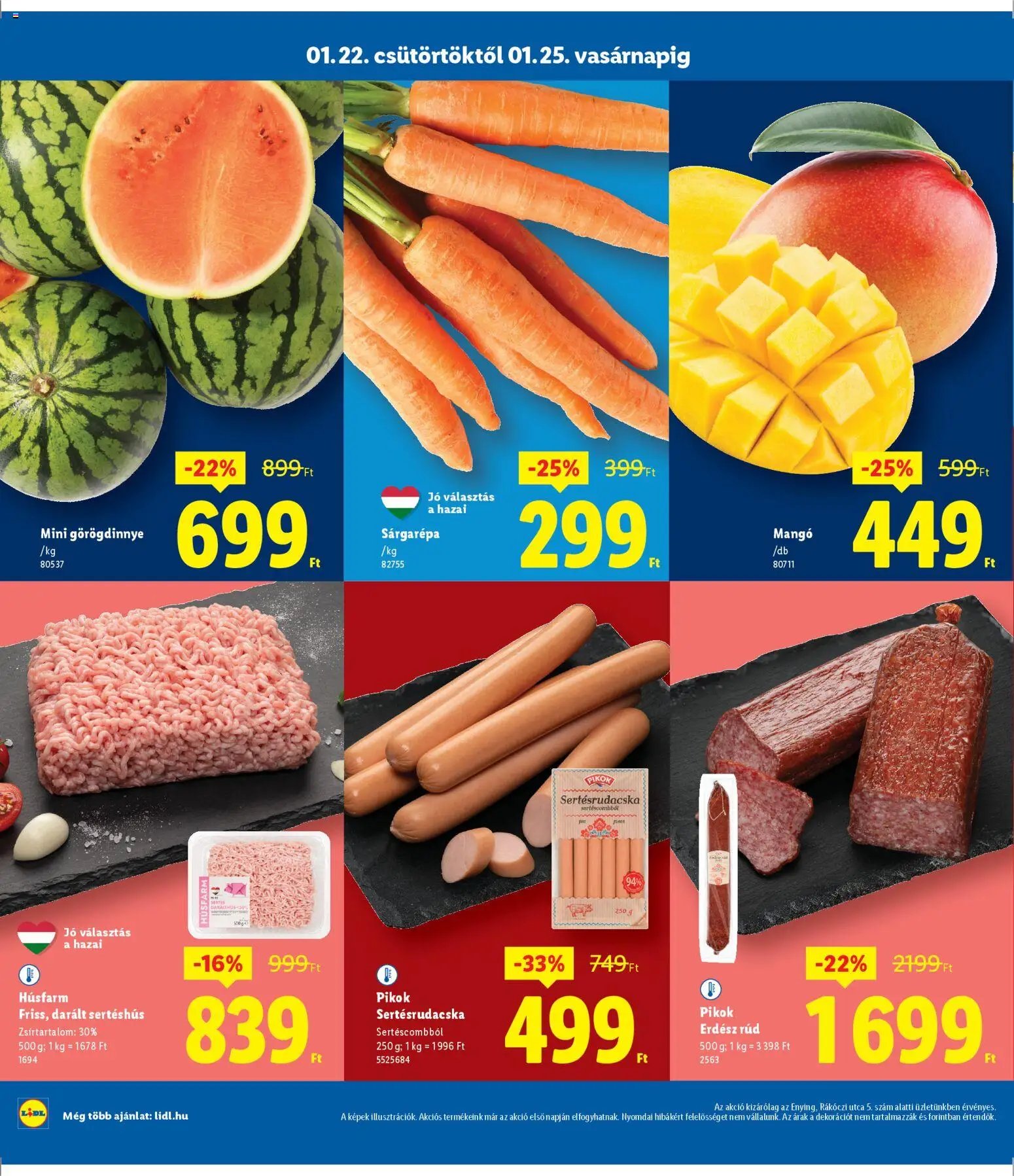 Lidl újság 2026.01.22. Enying (2026-01-22 - 2026-01-25)