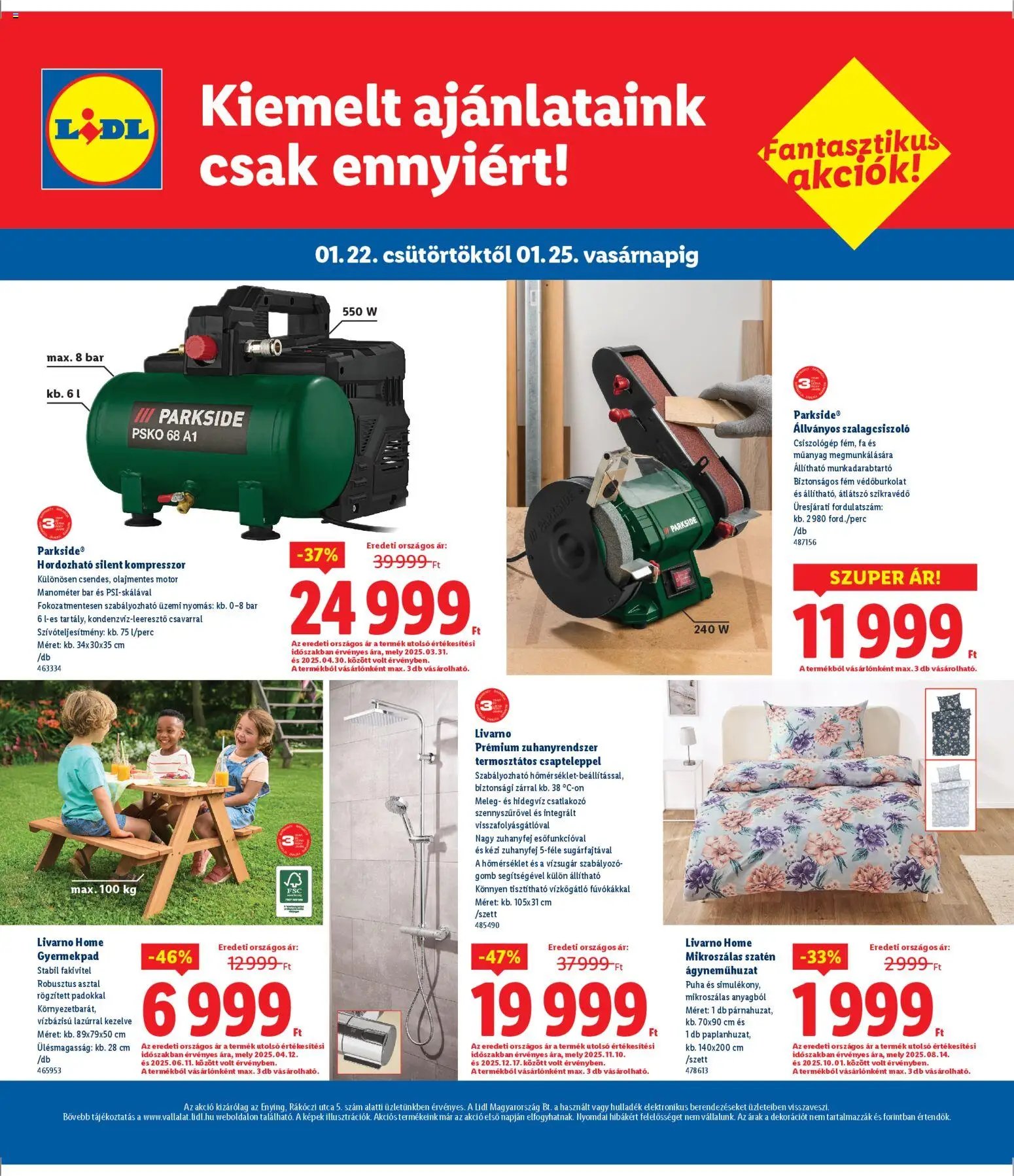 Lidl újság 2026.01.22. Enying (2026-01-22 - 2026-01-25)